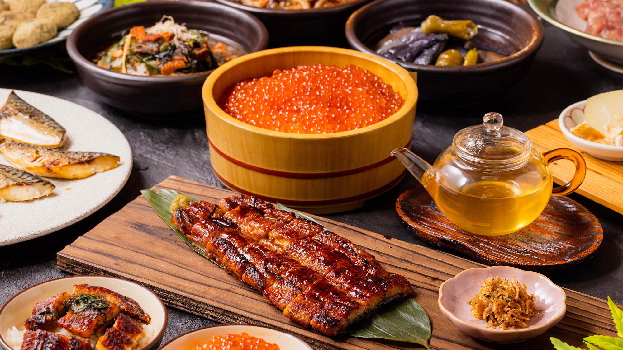 You can also enjoy “eel” and “ikura”! [Breakfast in Kyoto] with a wide variety of luxurious Japanese and Western dishes