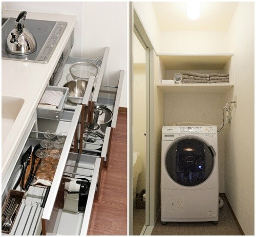 Washing machine & kitchen