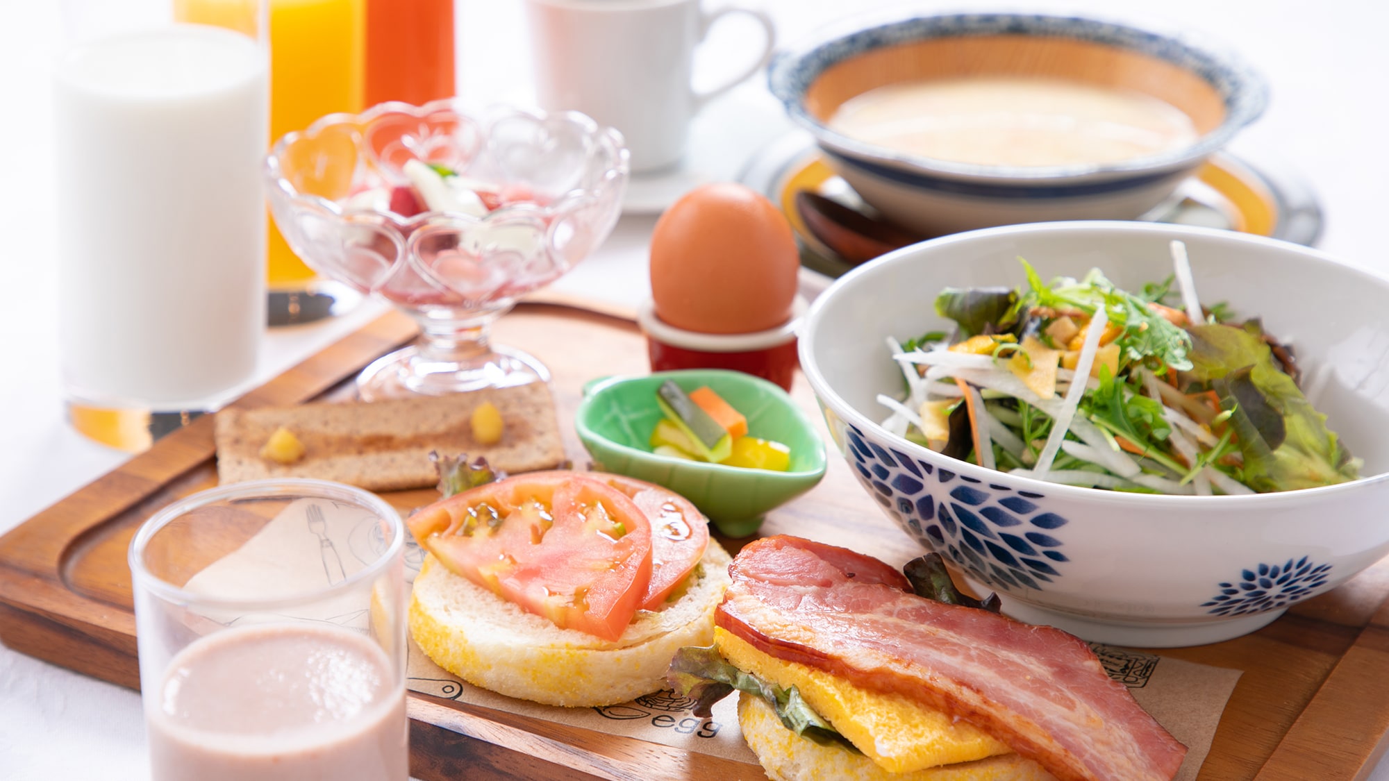 Caffe's new Western breakfast ♪ Enjoy a fresh and healthy breakfast ★