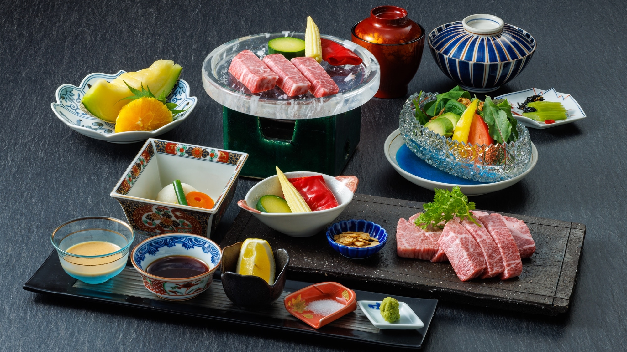 Kobe beef steak course