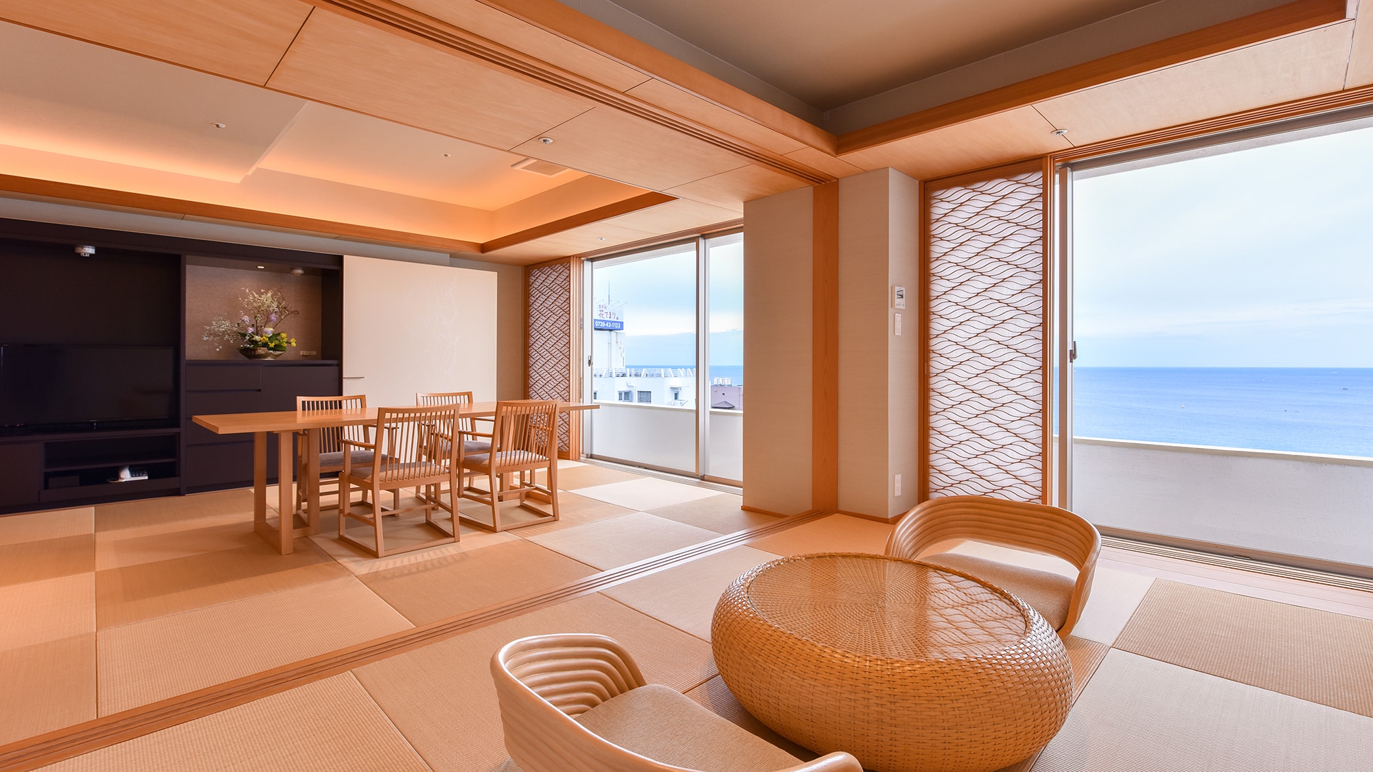 * [Guest room with open-air bath / special room (moon crystal)] Image of moon quartz. A calm and luxurious space.