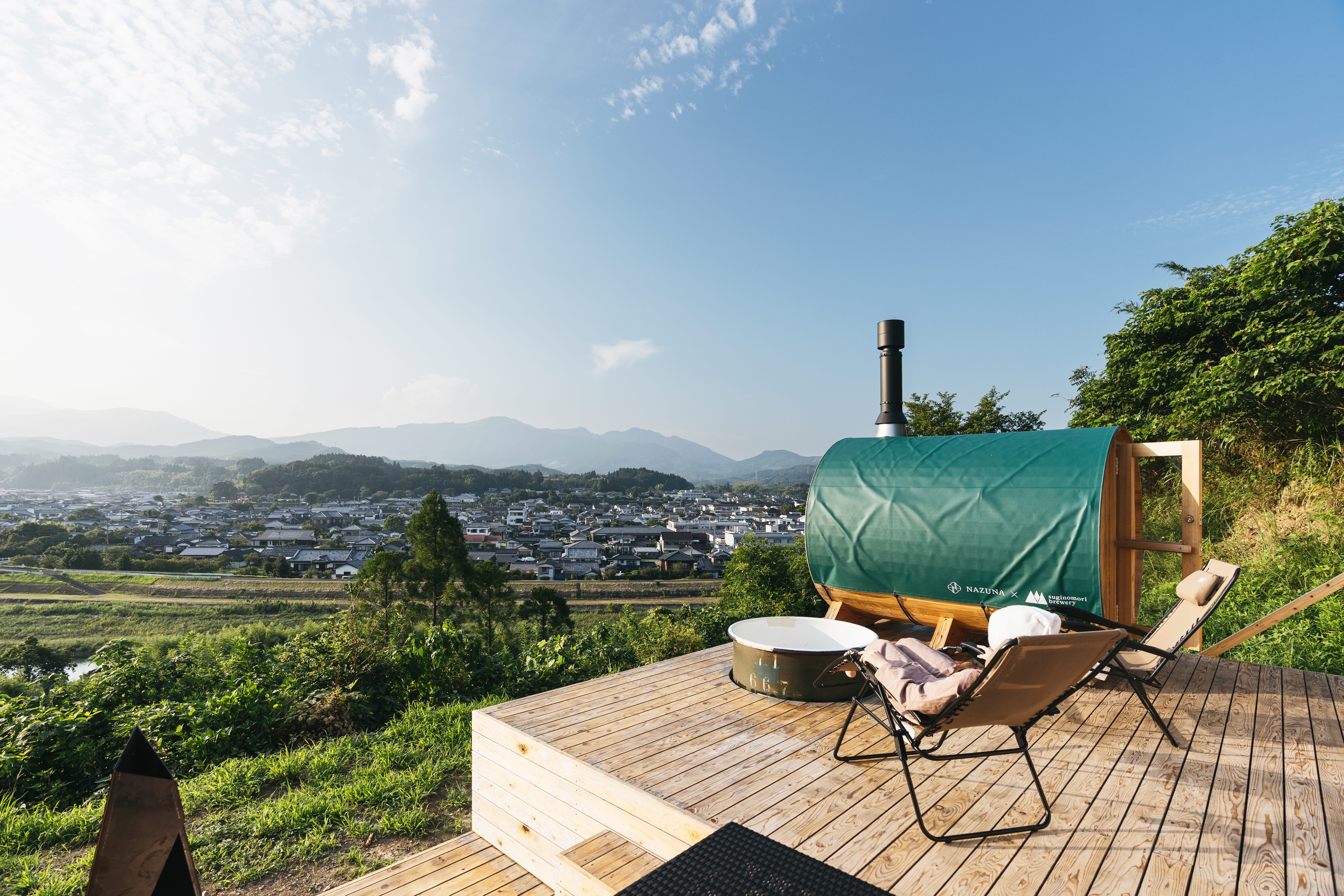 성시 마을 전망 사우나 Castle town view sauna