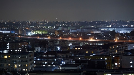 Night view from the guest room 1