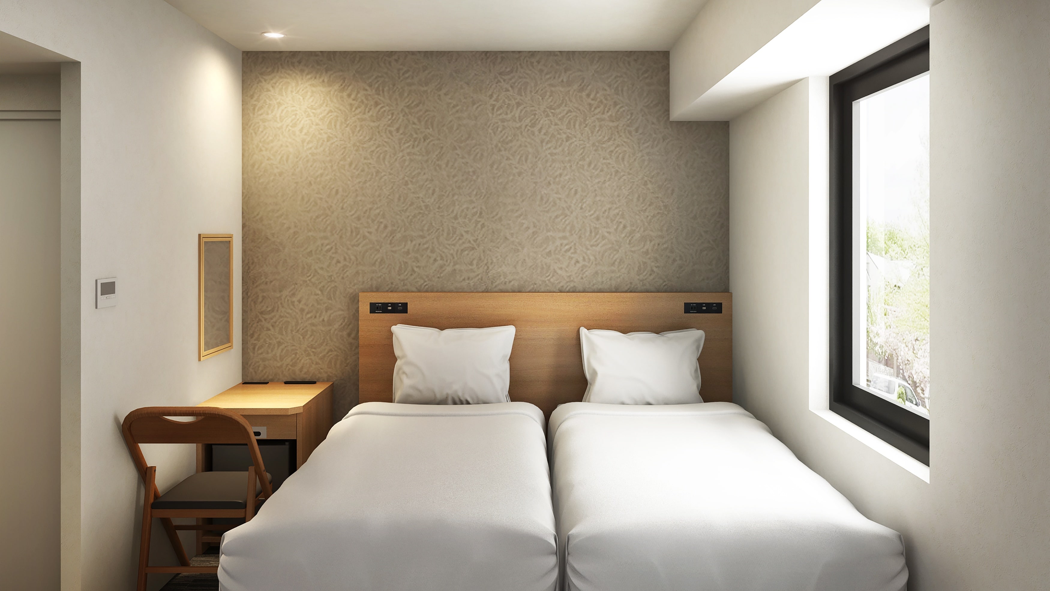 [Kamar bebas rokok] Kamar twin standar