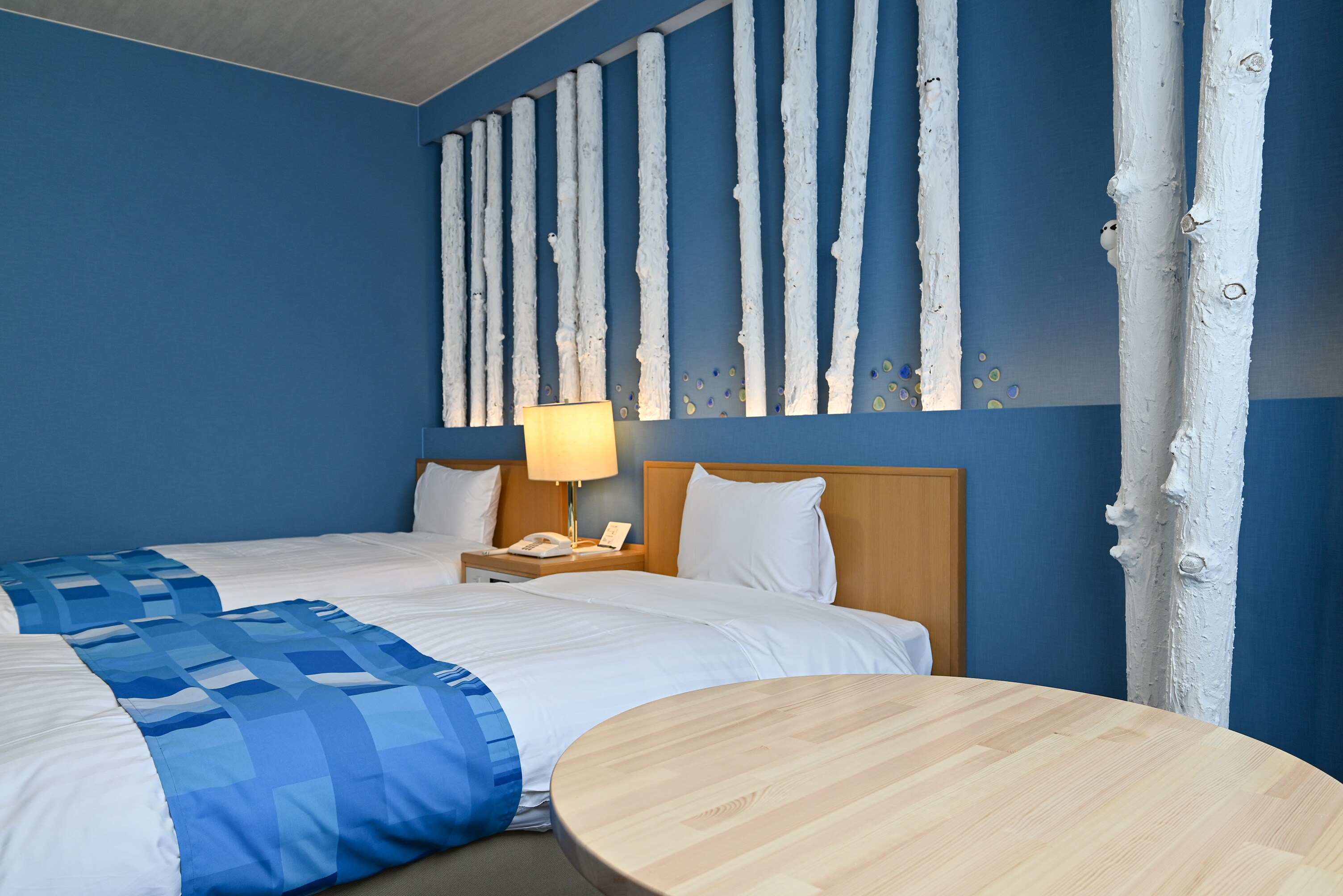 Blue Pond Room Bed