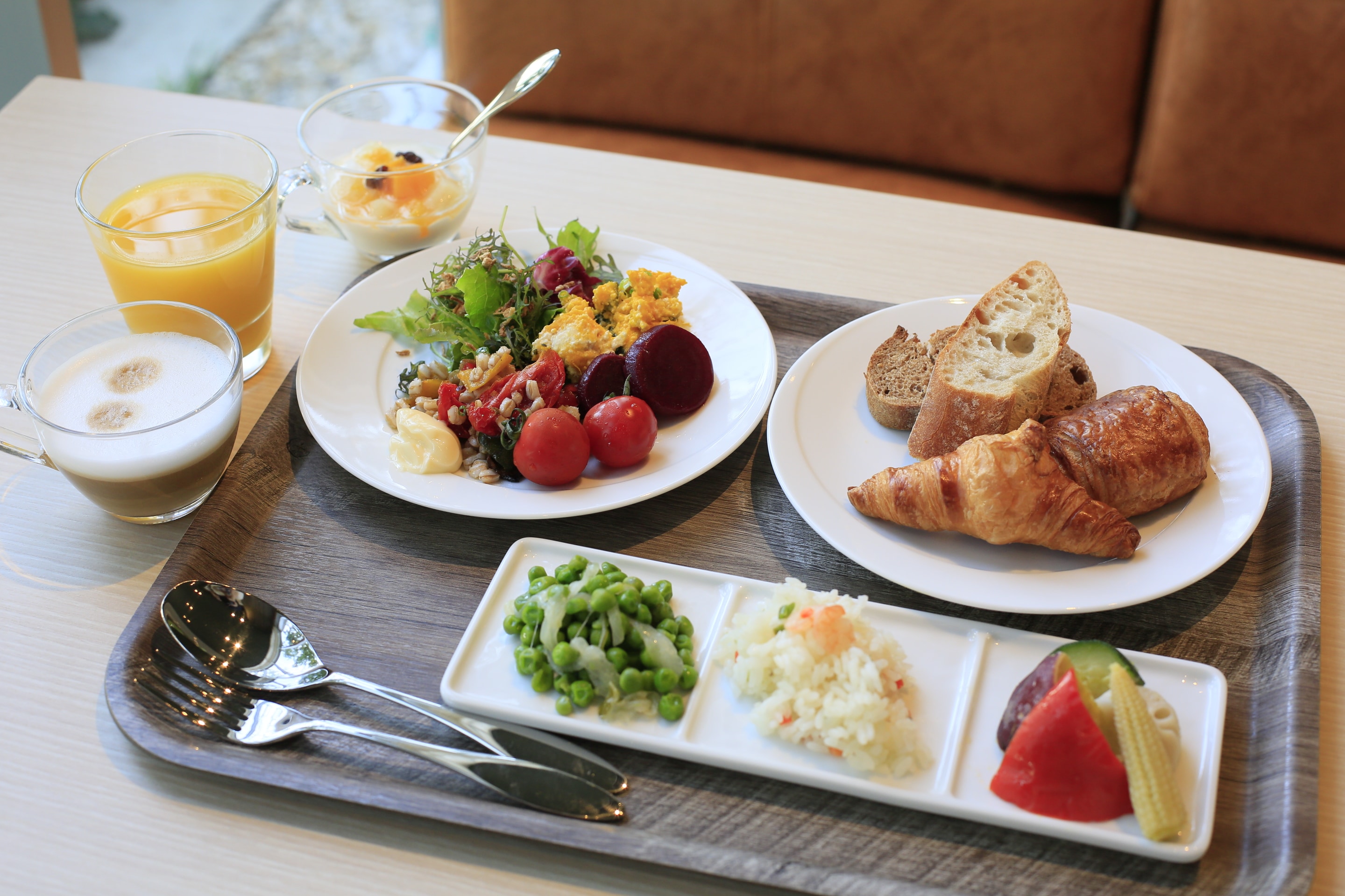 An example of Western food presentation