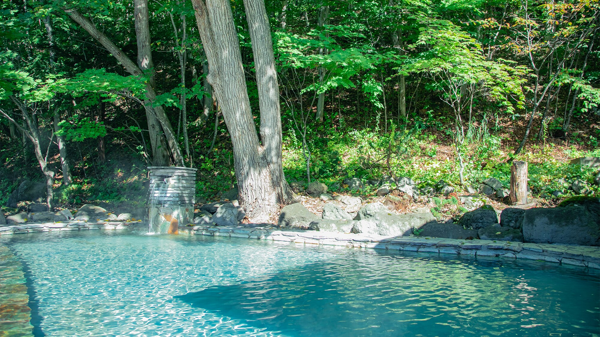 [Large hot spring bath, open-air bath, men's bath]
