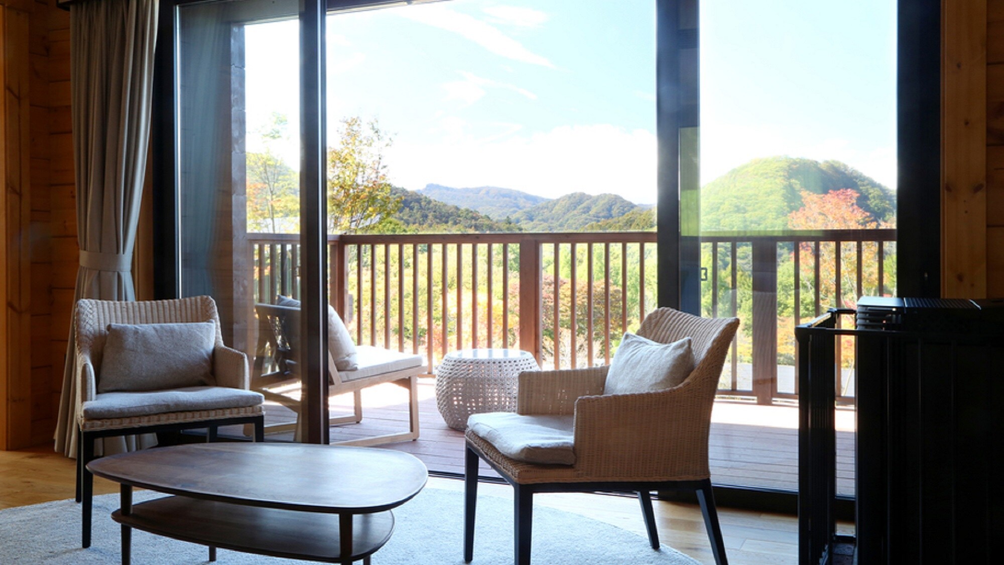 View from the villa living room