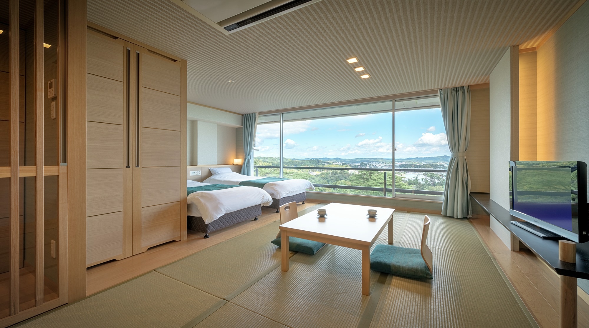 [Sisi laut / 3 jenis kamar bergaya Jepang-Barat dengan selera berbeda] Shounkaku - Matsushima! Sebuah ruangan di mana Anda dapat menikmati pemandangan yang indah.
