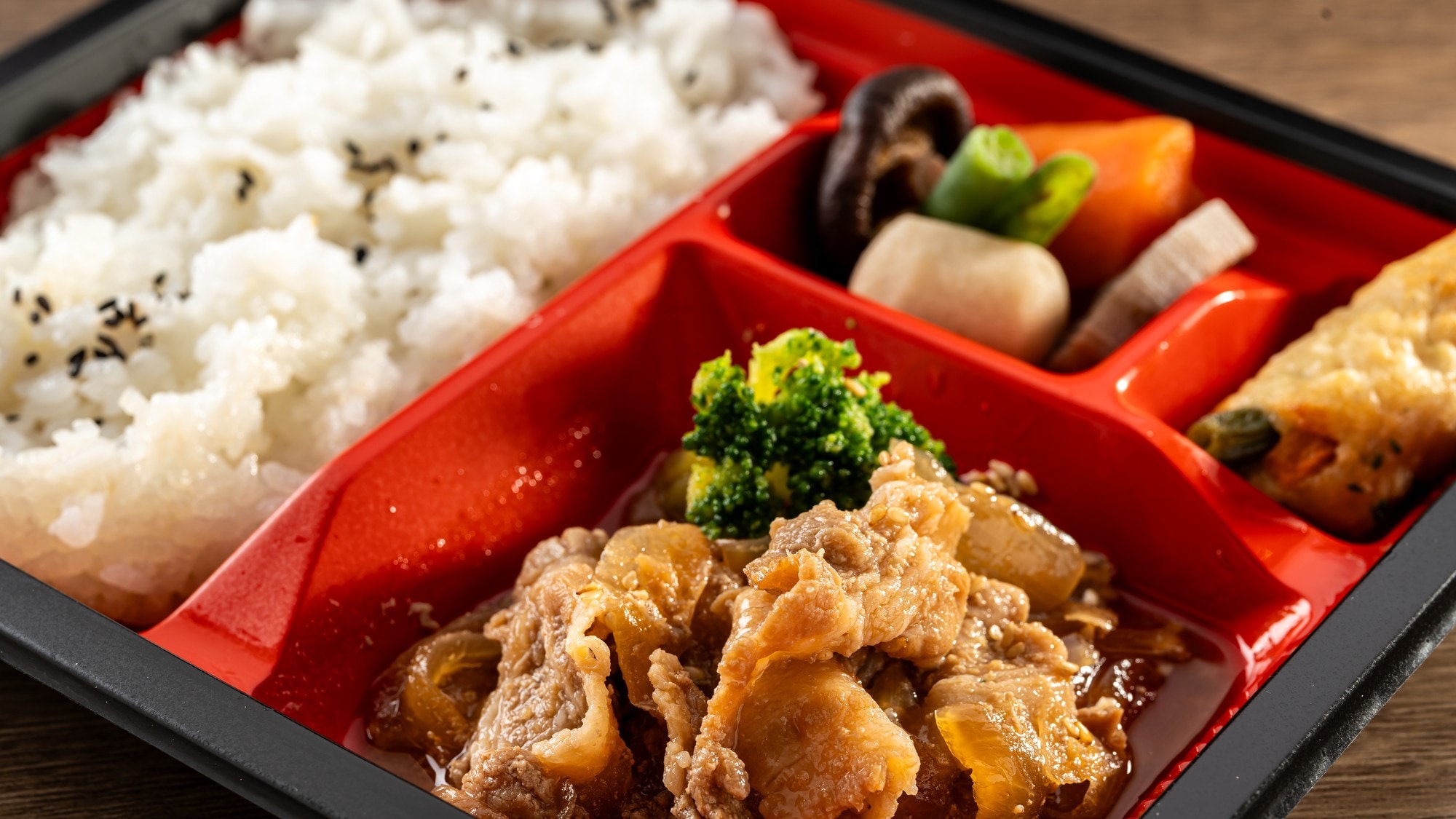 Pork ginger fried lunch image (frozen lunch)