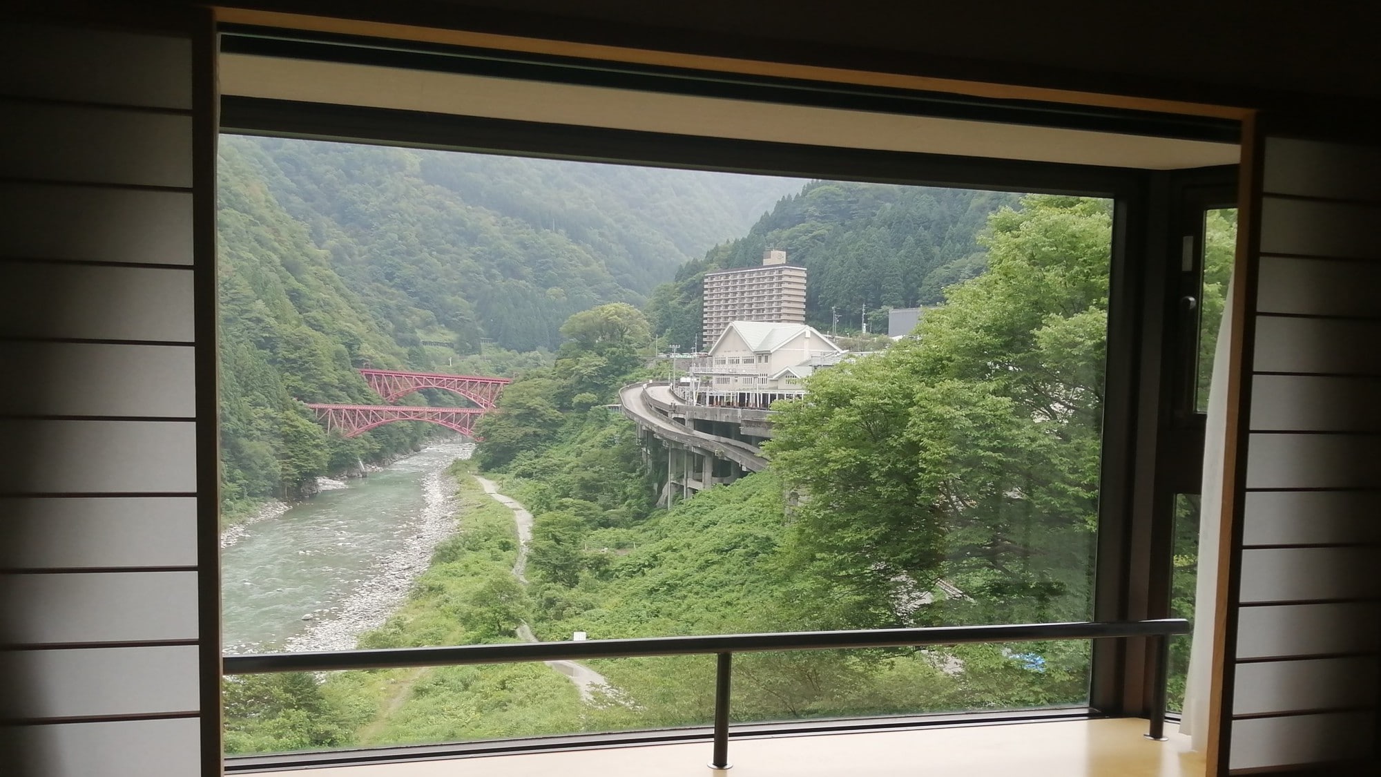 Main building, standard Japanese-style room, river side
