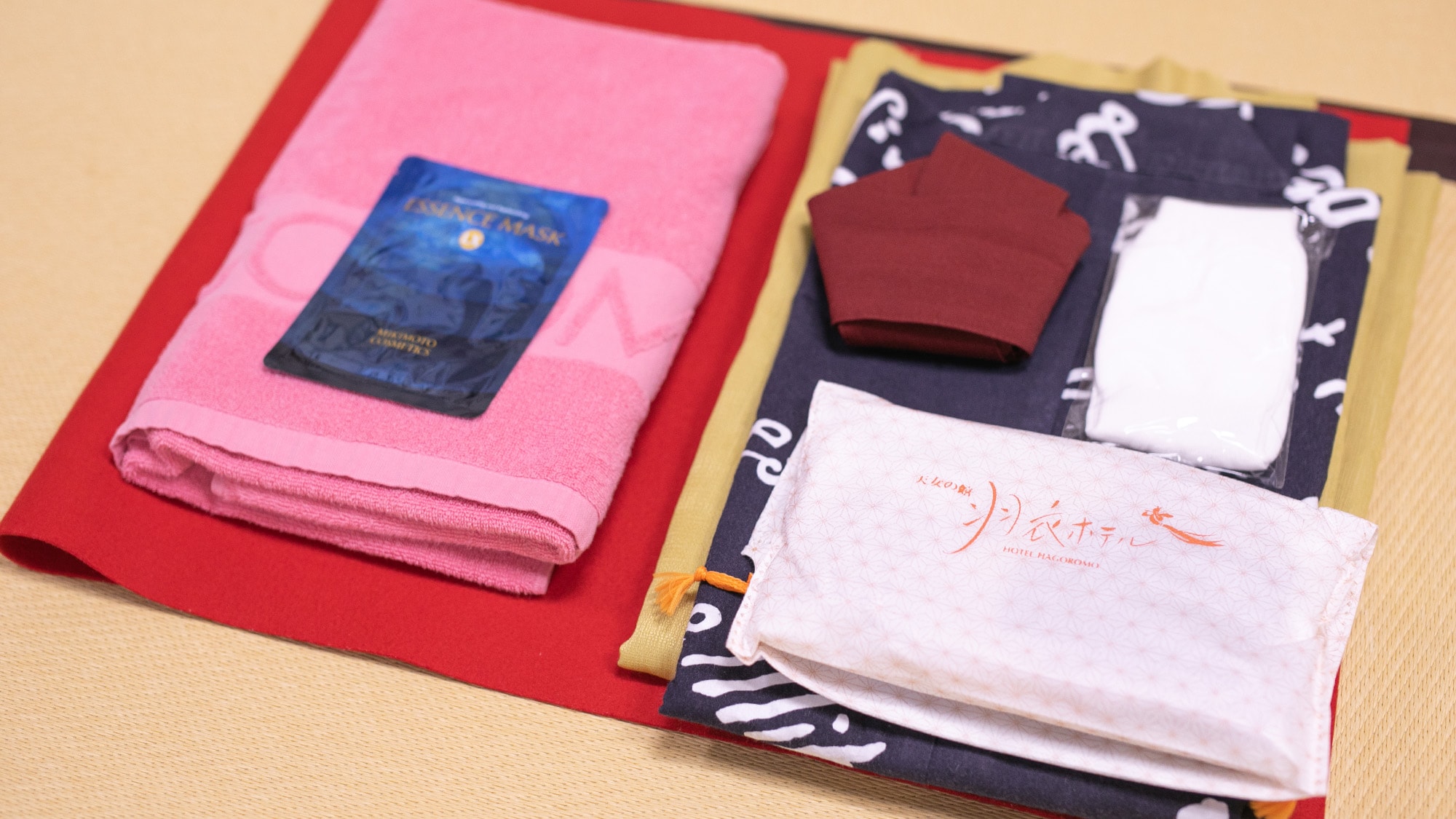 * [Amenity / Miyabi]在Ya的房間裡，我們有一個包含Mikimoto品牌珍珠成分的面膜。