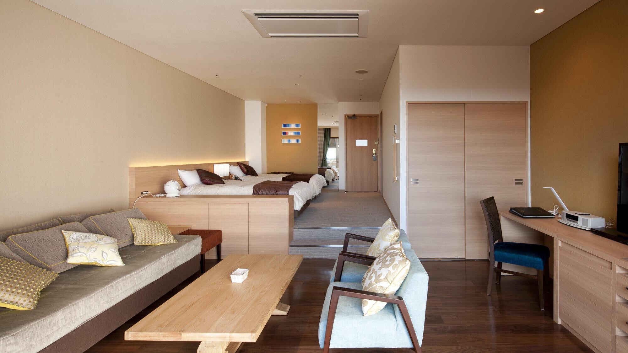 Premium room with open-air bath