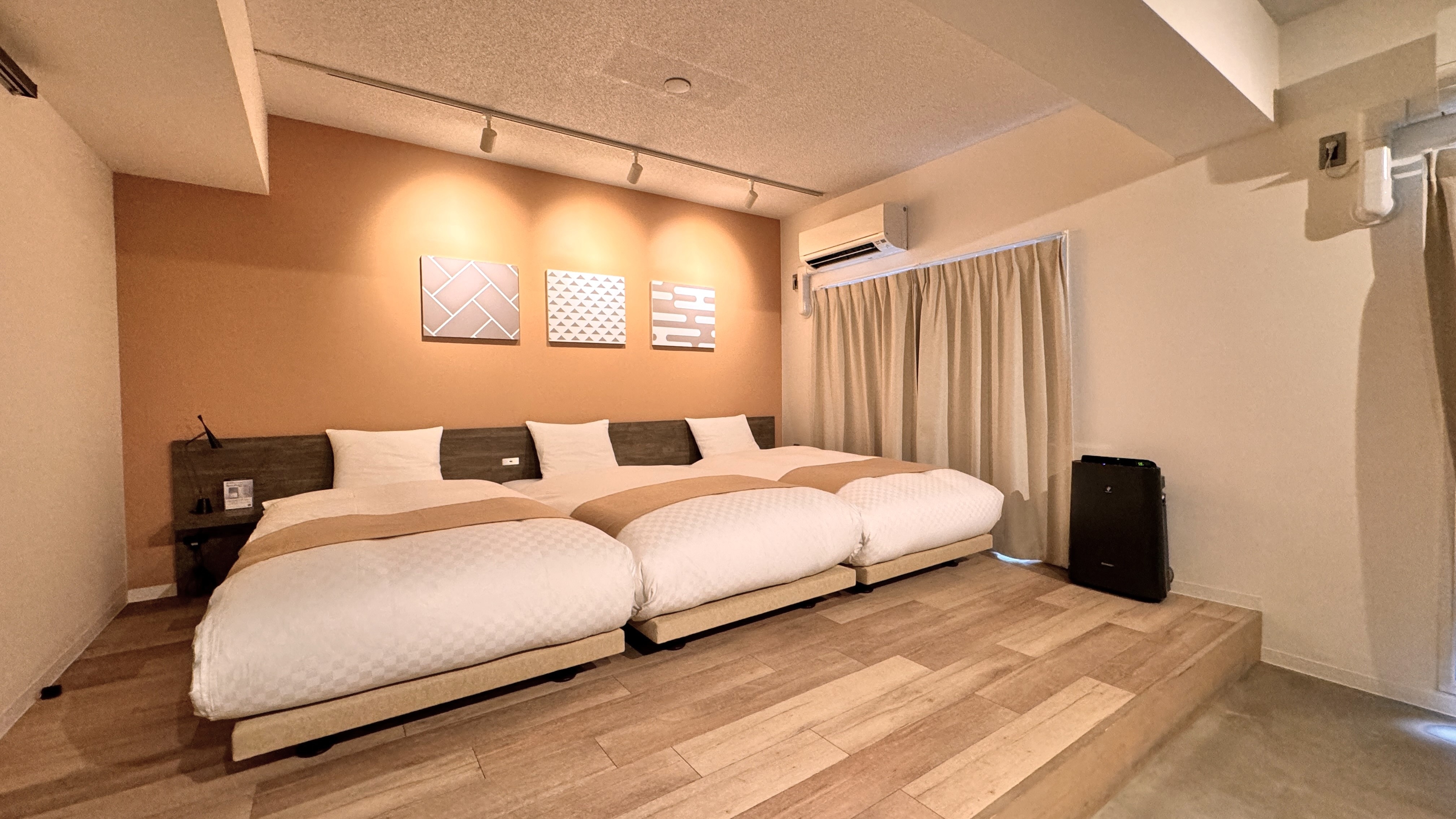 [Pet-friendly room] Triple room/bed area