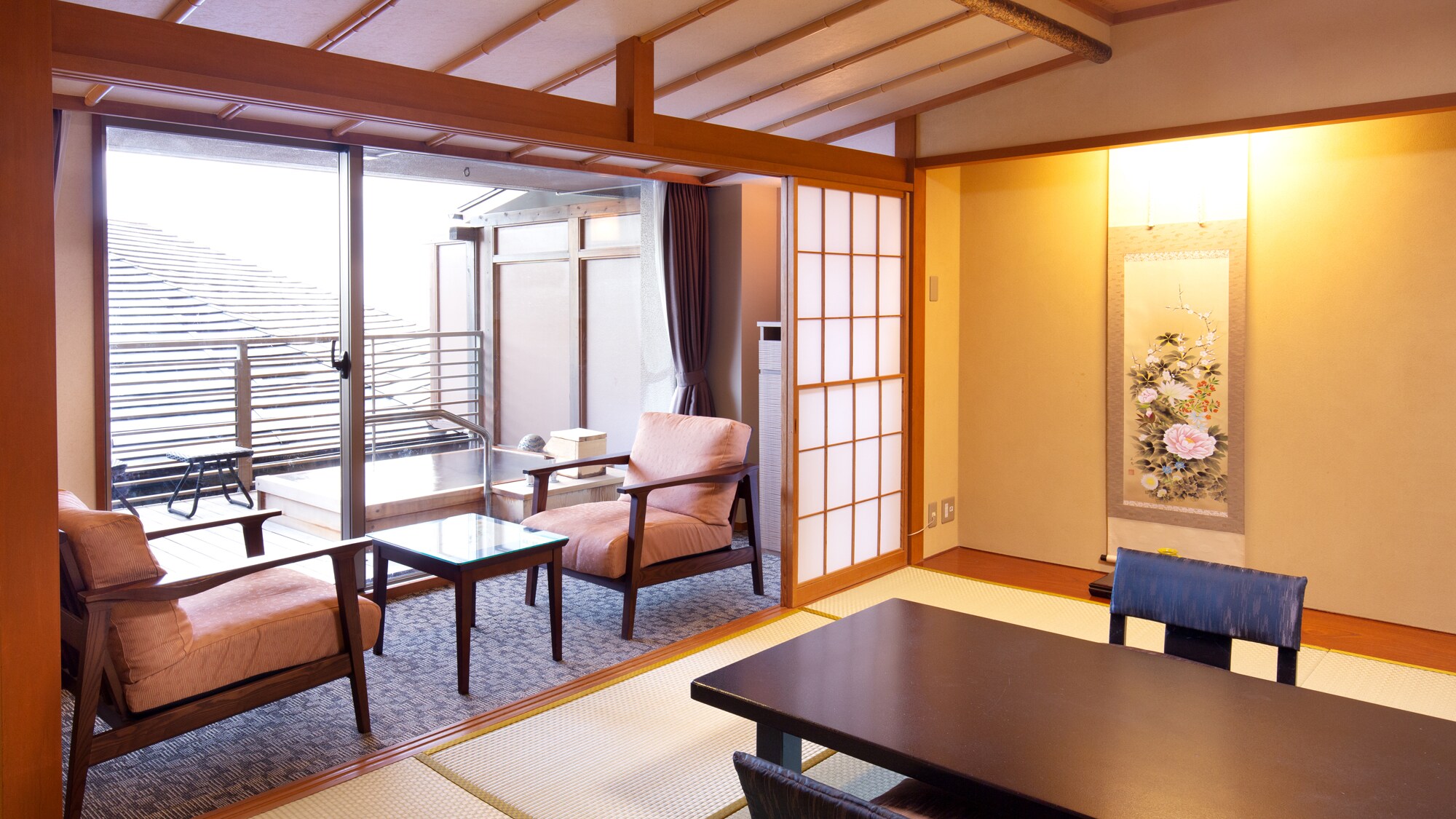 Guest room with terrace and open-air bath [Kankiku] *No view