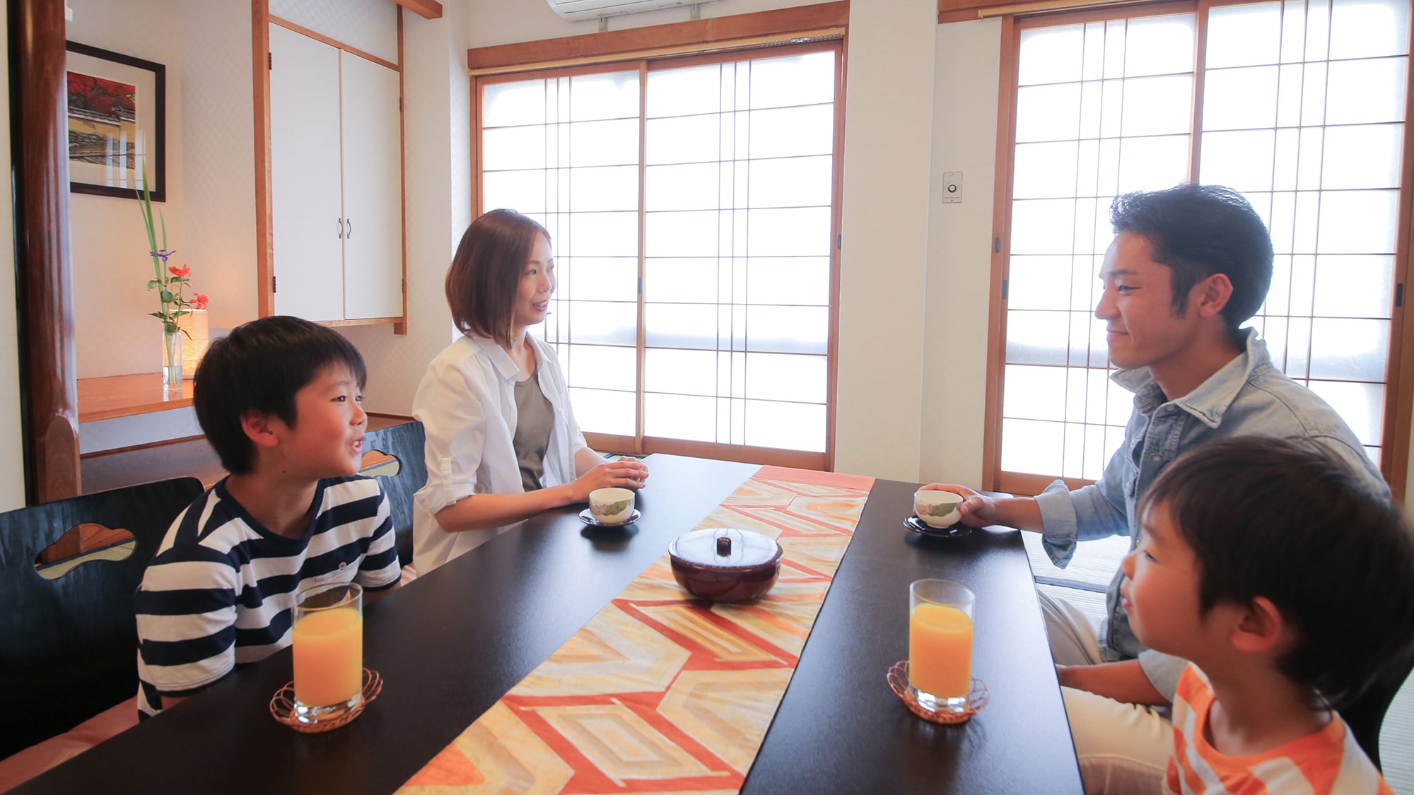 Conversation is more lively than usual ♪ For family members