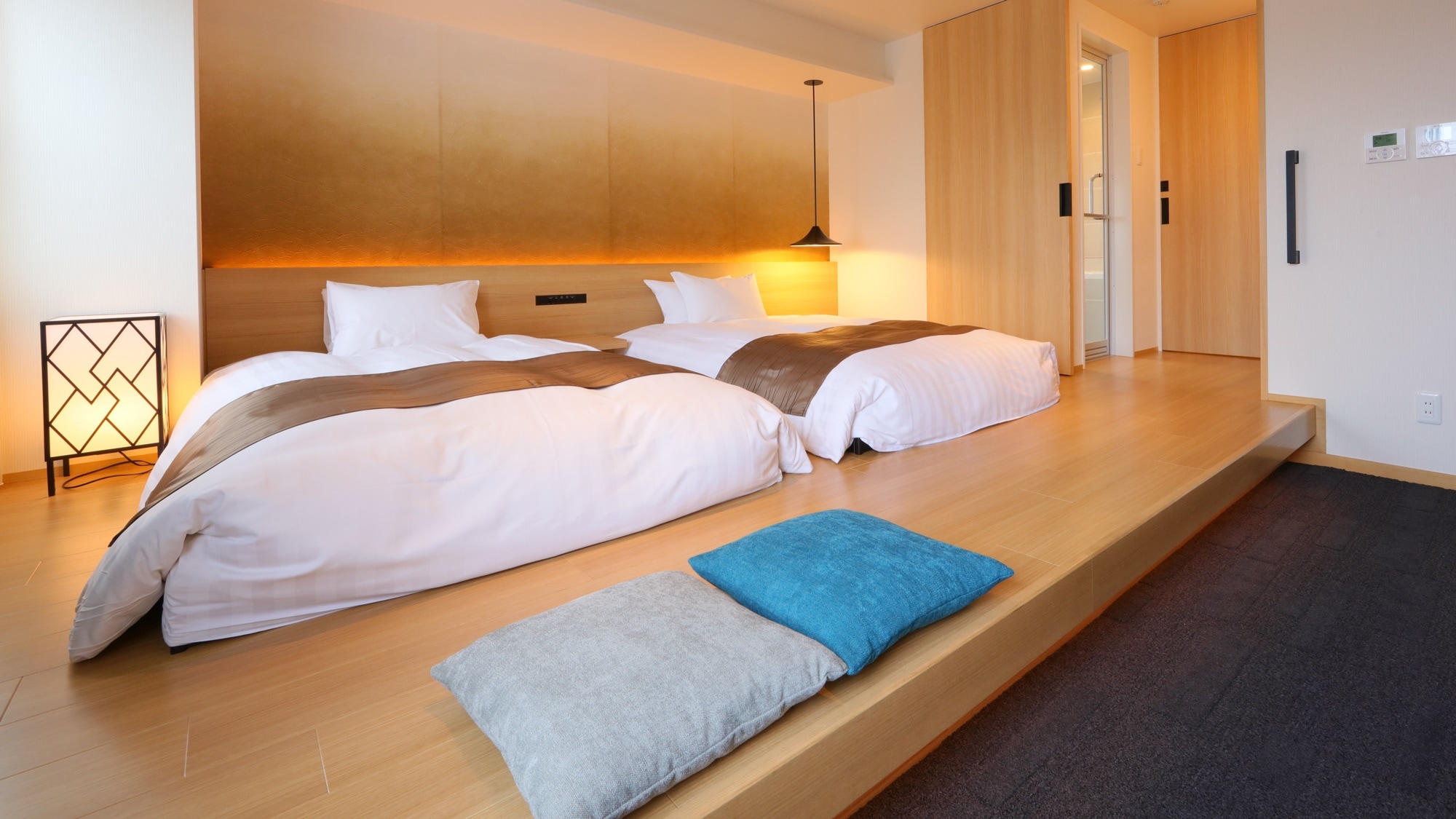 *[Stylish Twin L] A very popular designer room with a raised floor where you can relax barefoot