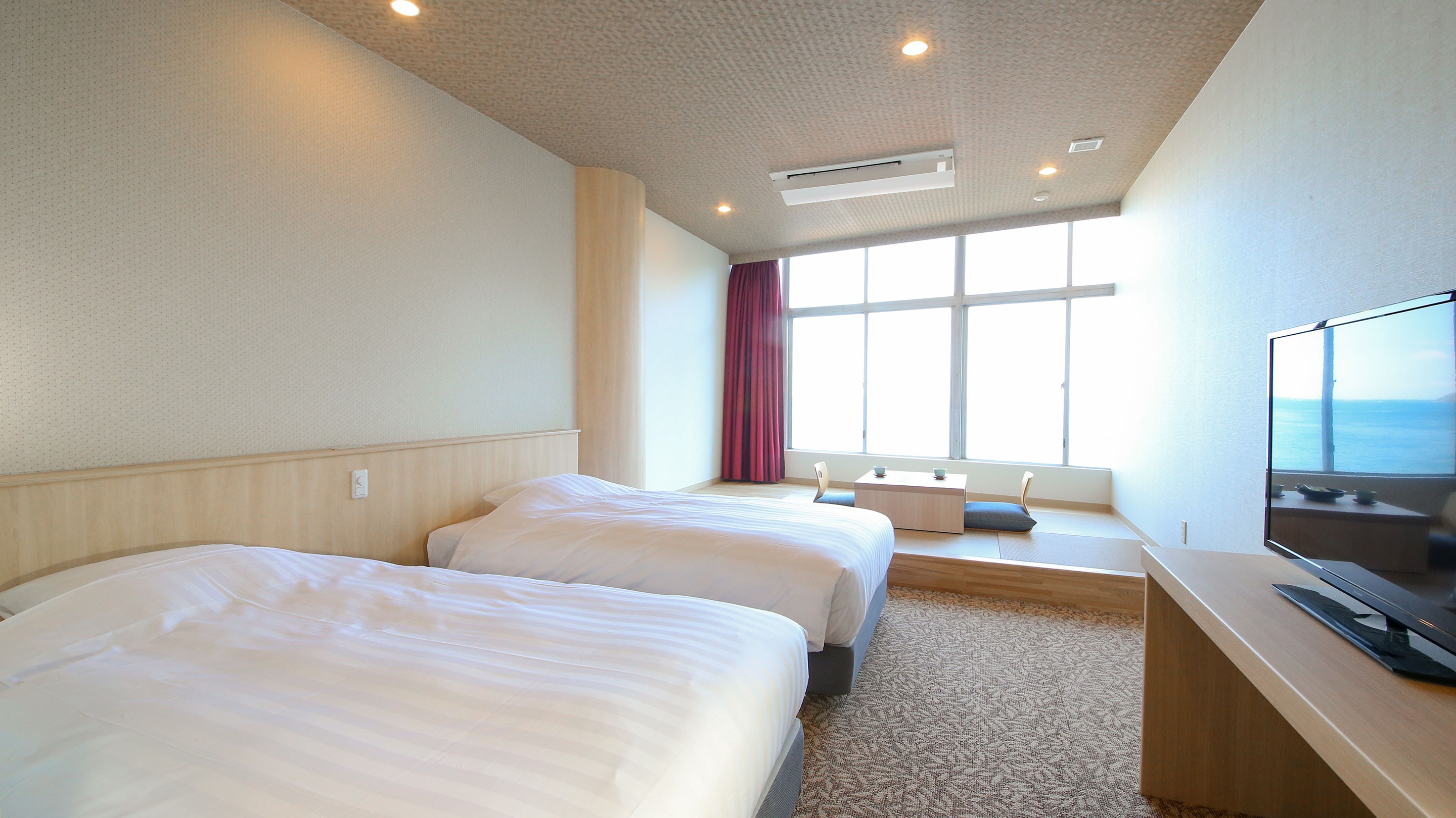 [Non-smoking] Superior Twin Room without indoor bath (Seiyukan, Ocean side) *Illustration