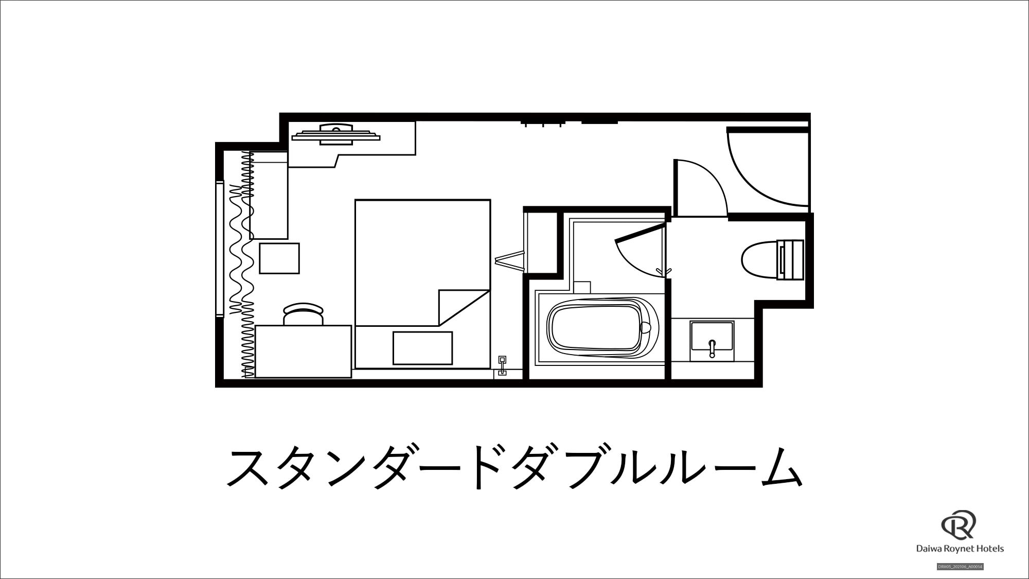 Standard double floor plan