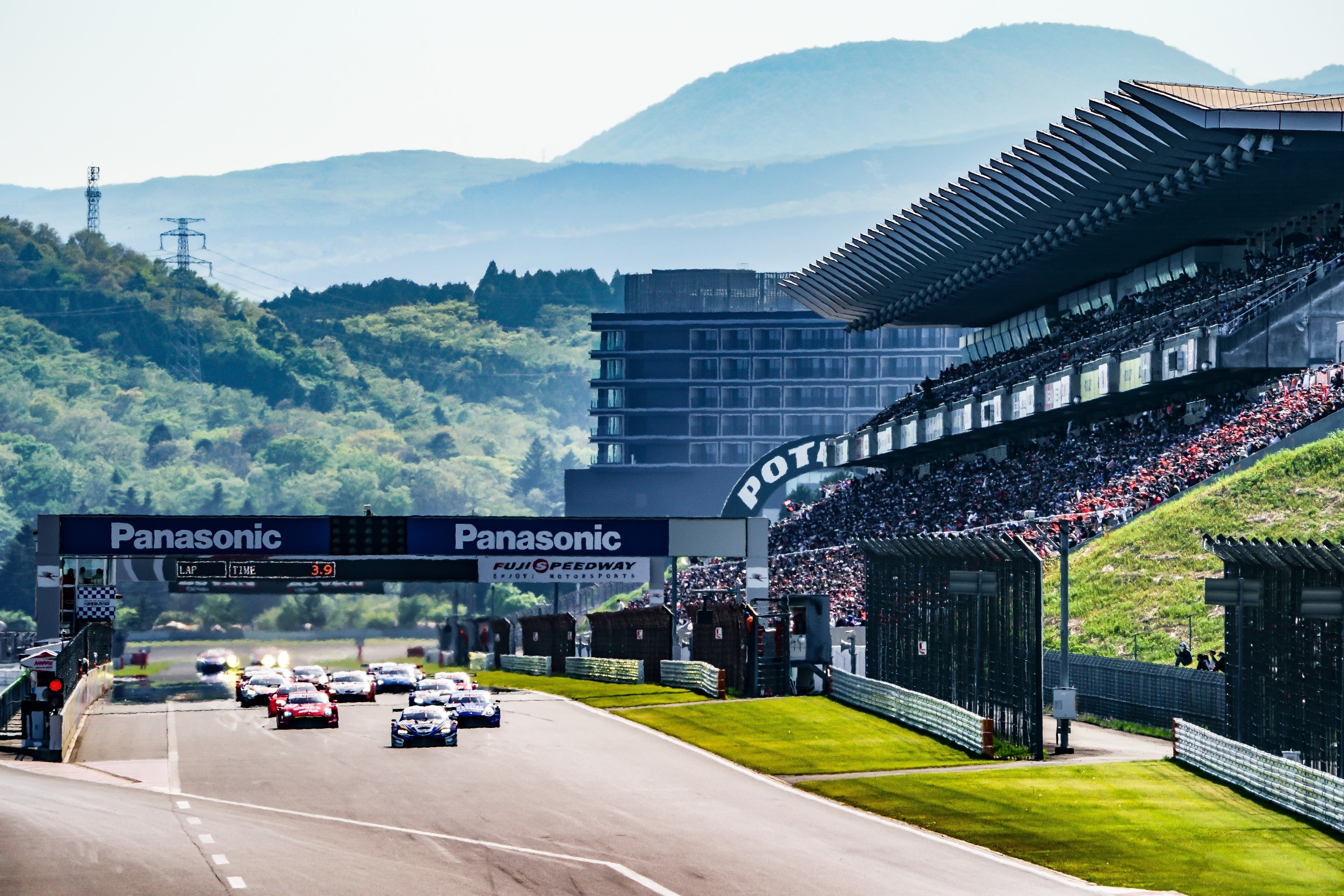 Hotel and Fuji Speedway Main Stand