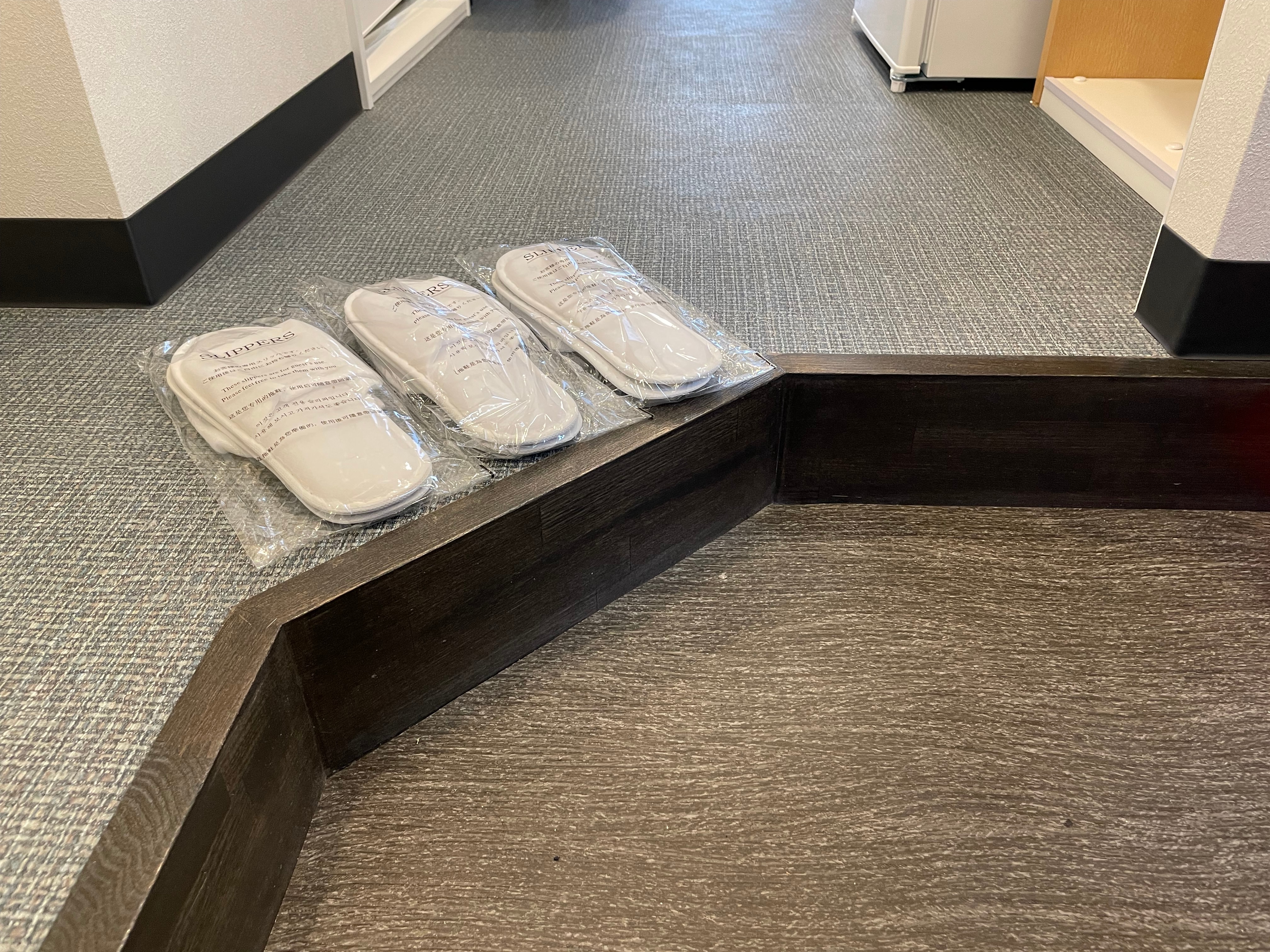Guest room entrance