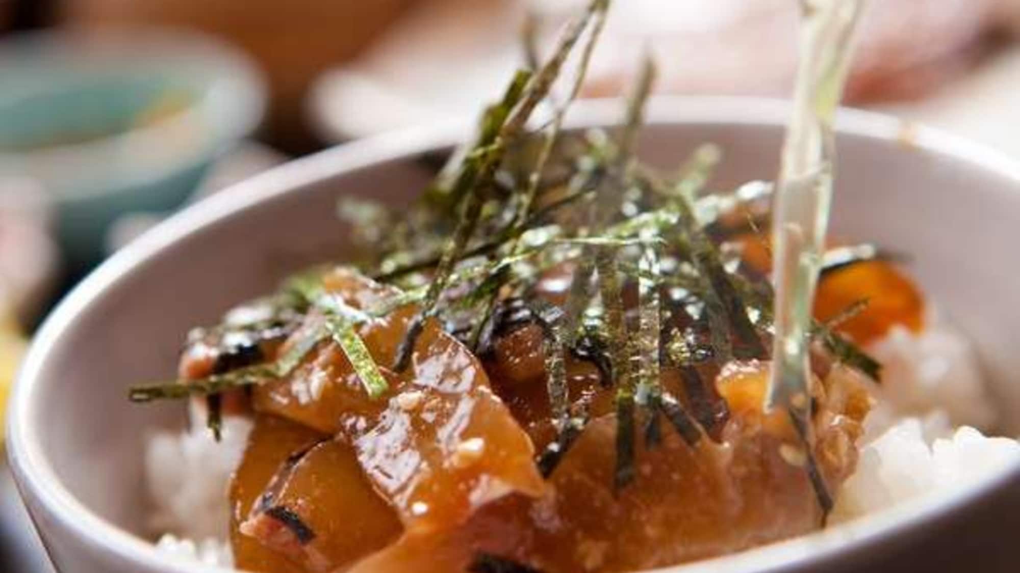 [Breakfast example] Sea bream chazuke for breakfast