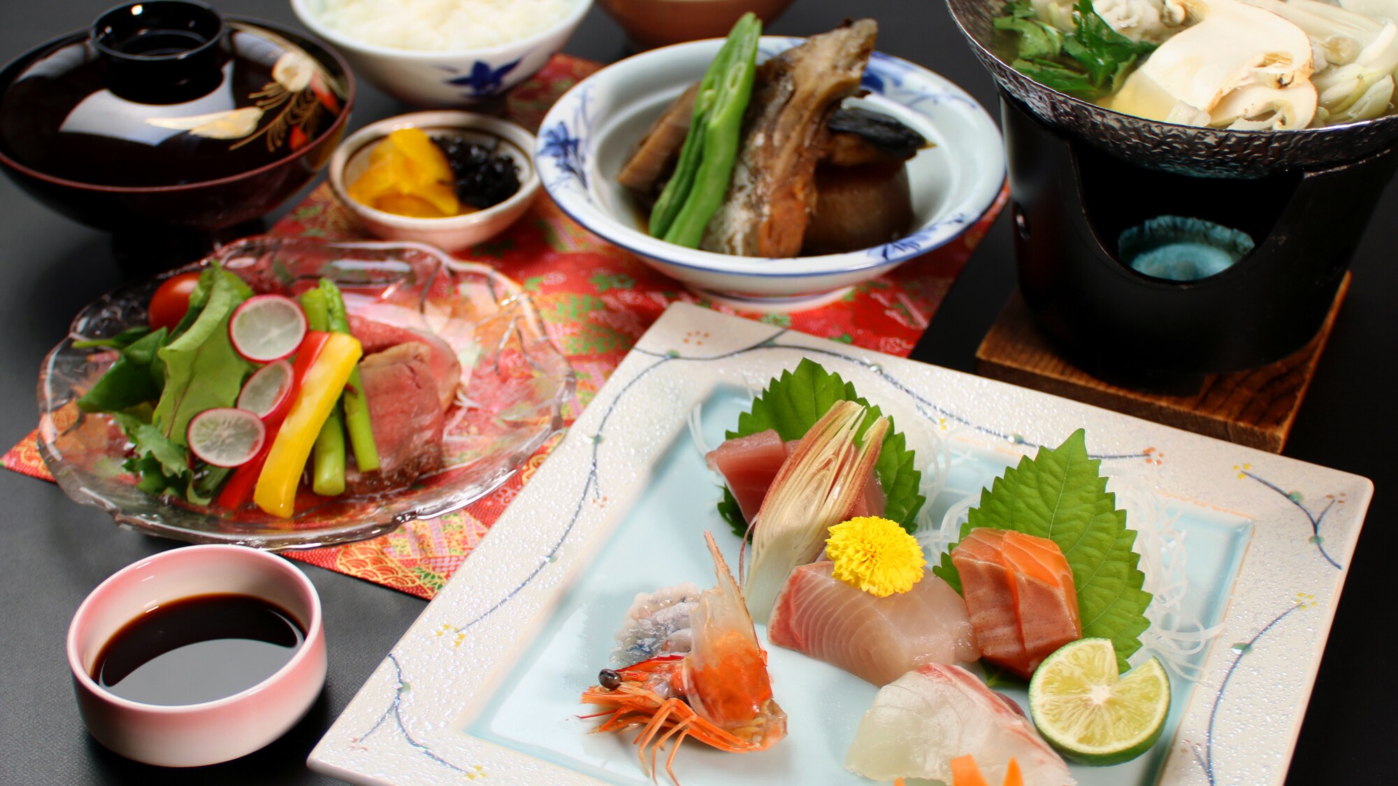 An example of a standard kaiseki meal