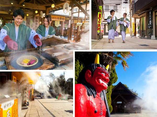 1 minute walk to Hell ♪ Let's walk Kannawa Onsen ♪