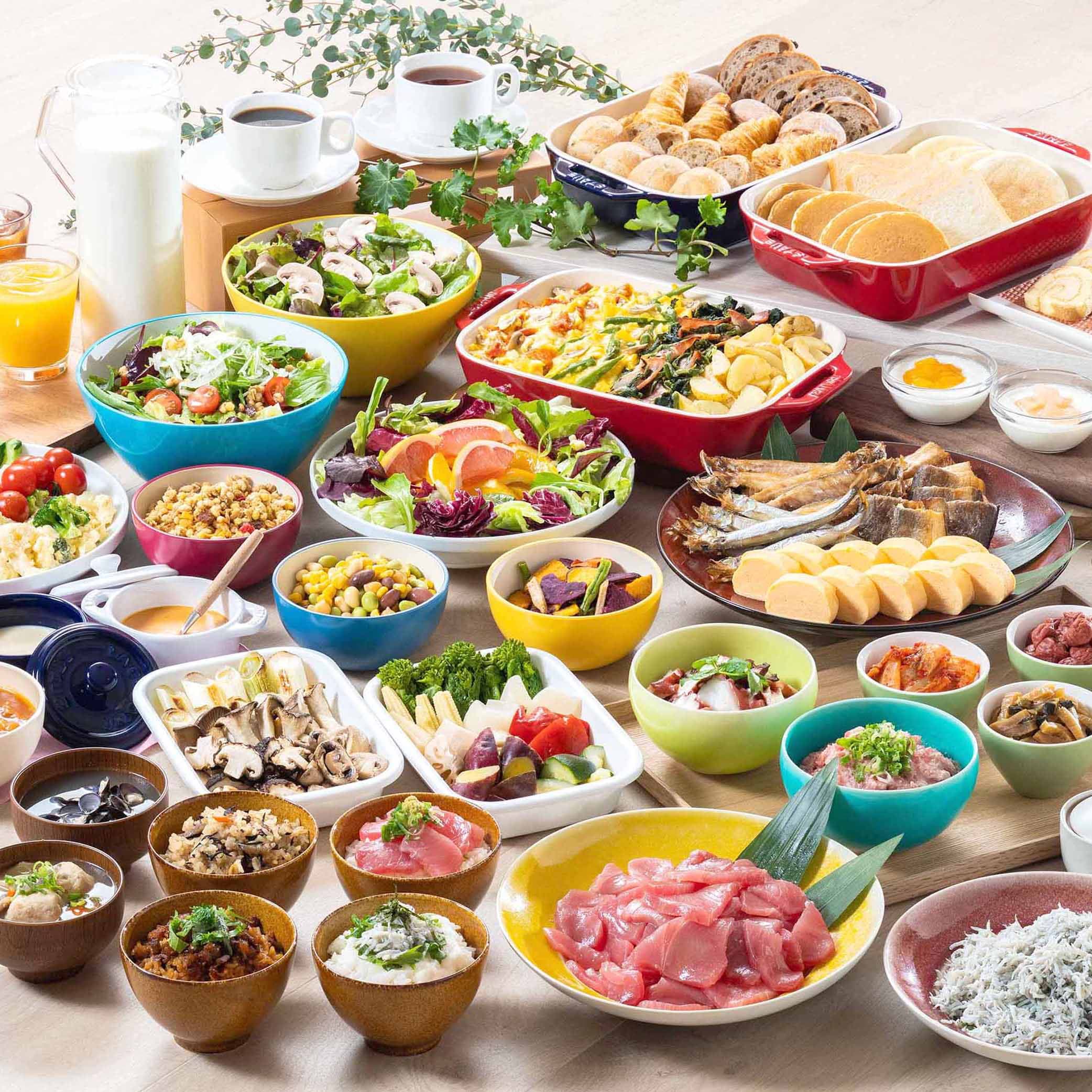 [Breakfast] Daily Japanese and Western buffet with Chiba products