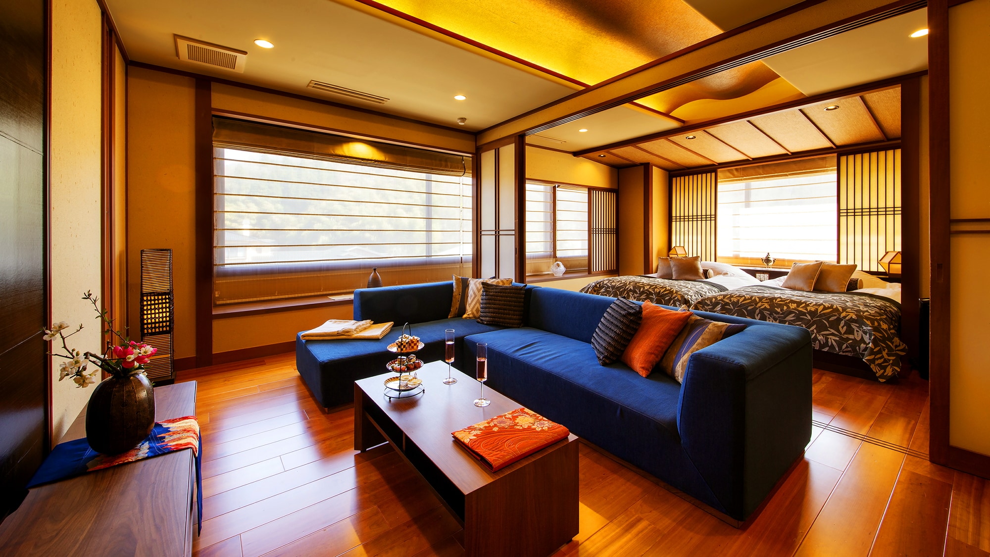 別邸-神楽-■多々楽-TATARA-Luxury  suite■半露天風呂付(60㎡)