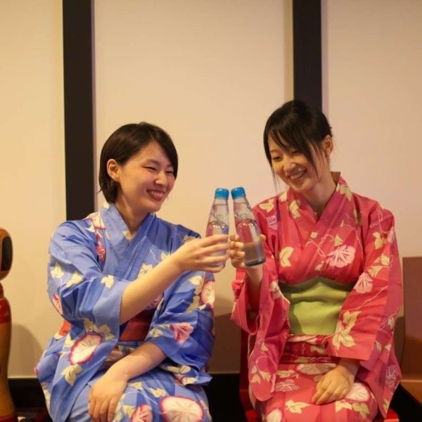 【즐거움】 “민화의 방”에서는 라무네를 서비스♪조금 그리운 맛도 여행지의 즐거움※18시까지