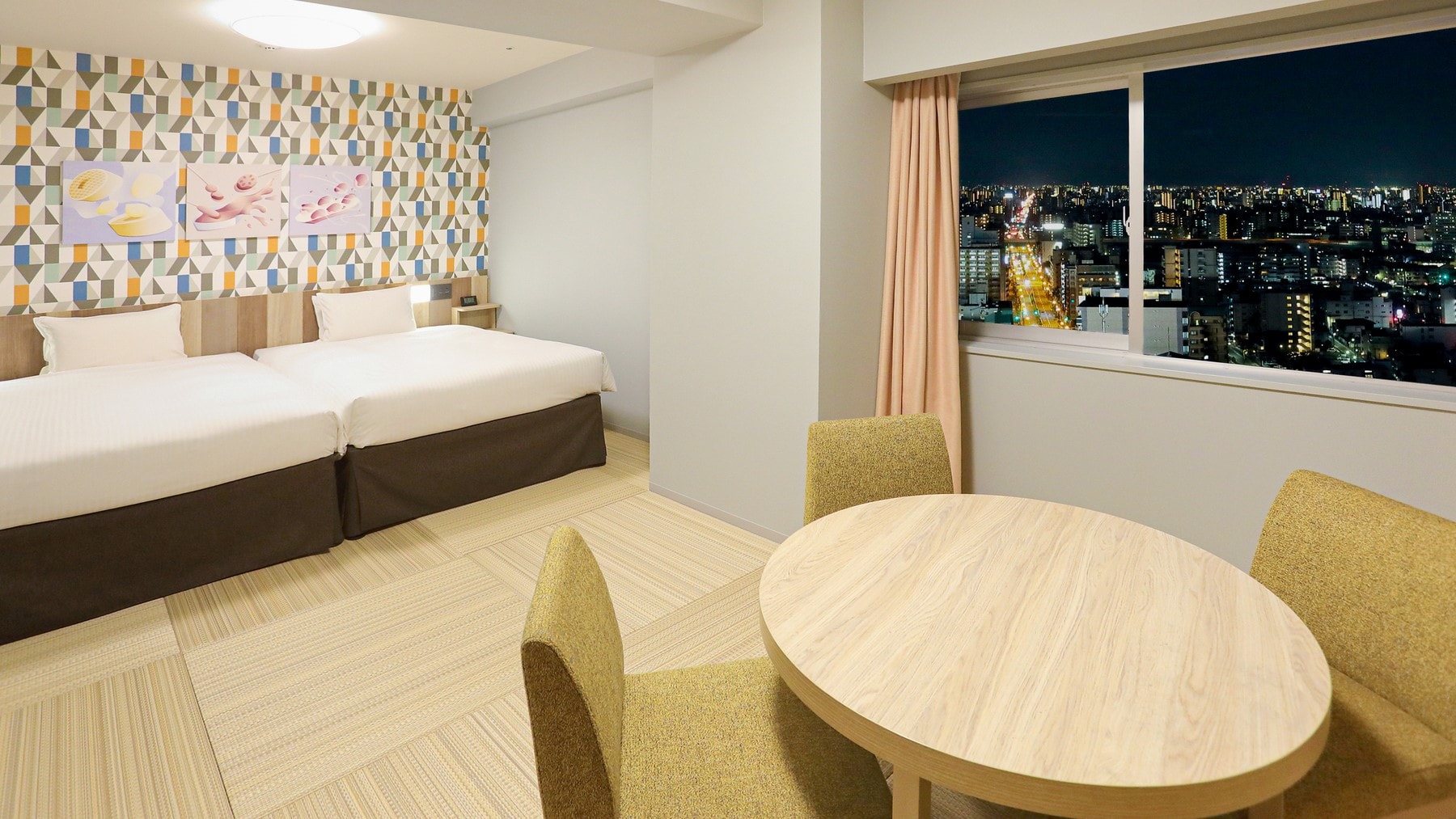 Night view from the family room