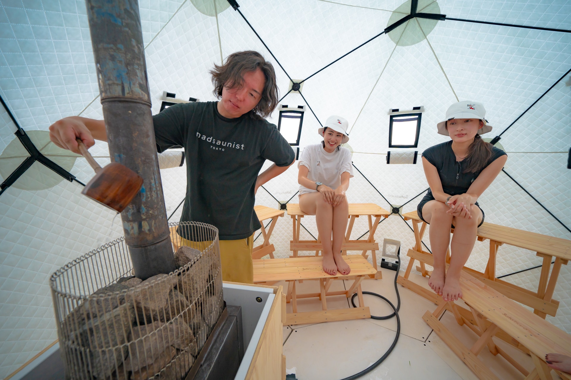 Tent sauna experience