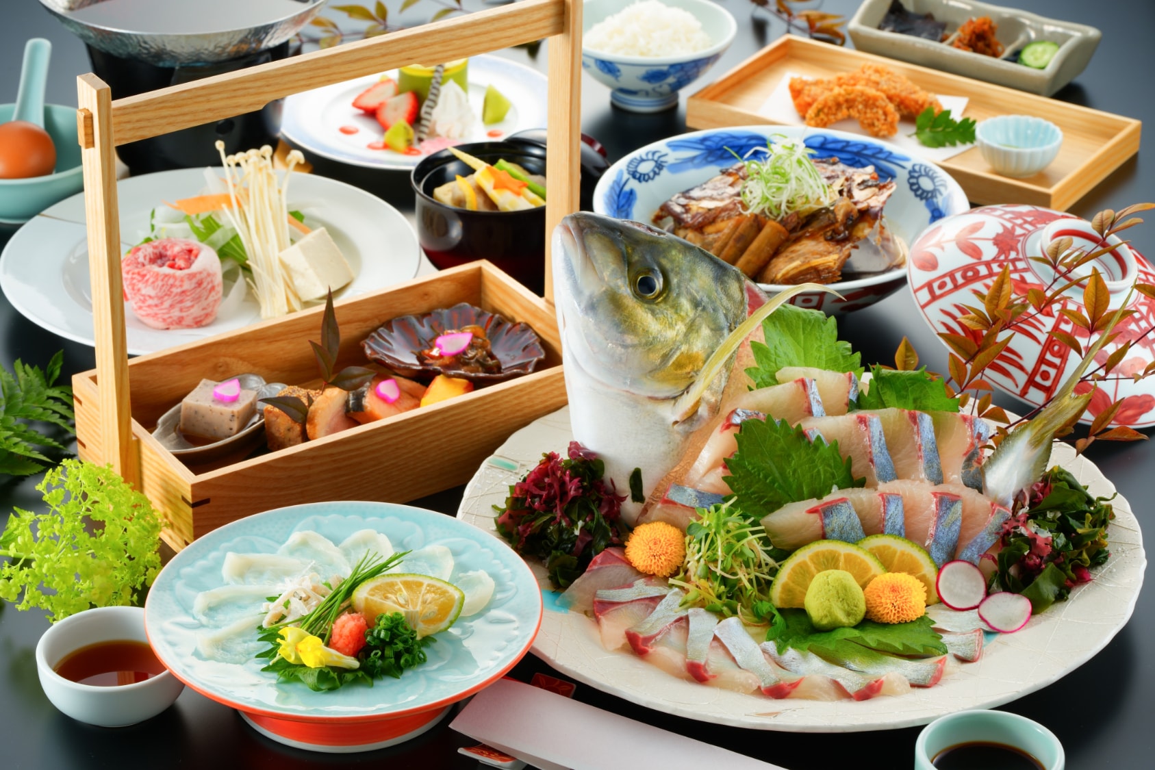 大分與牛黑潮條紋傑克生魚片