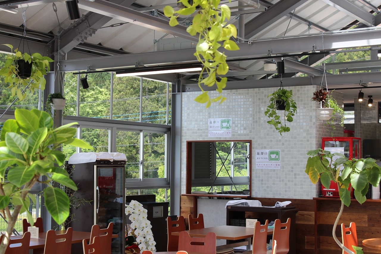 Food hall store interior