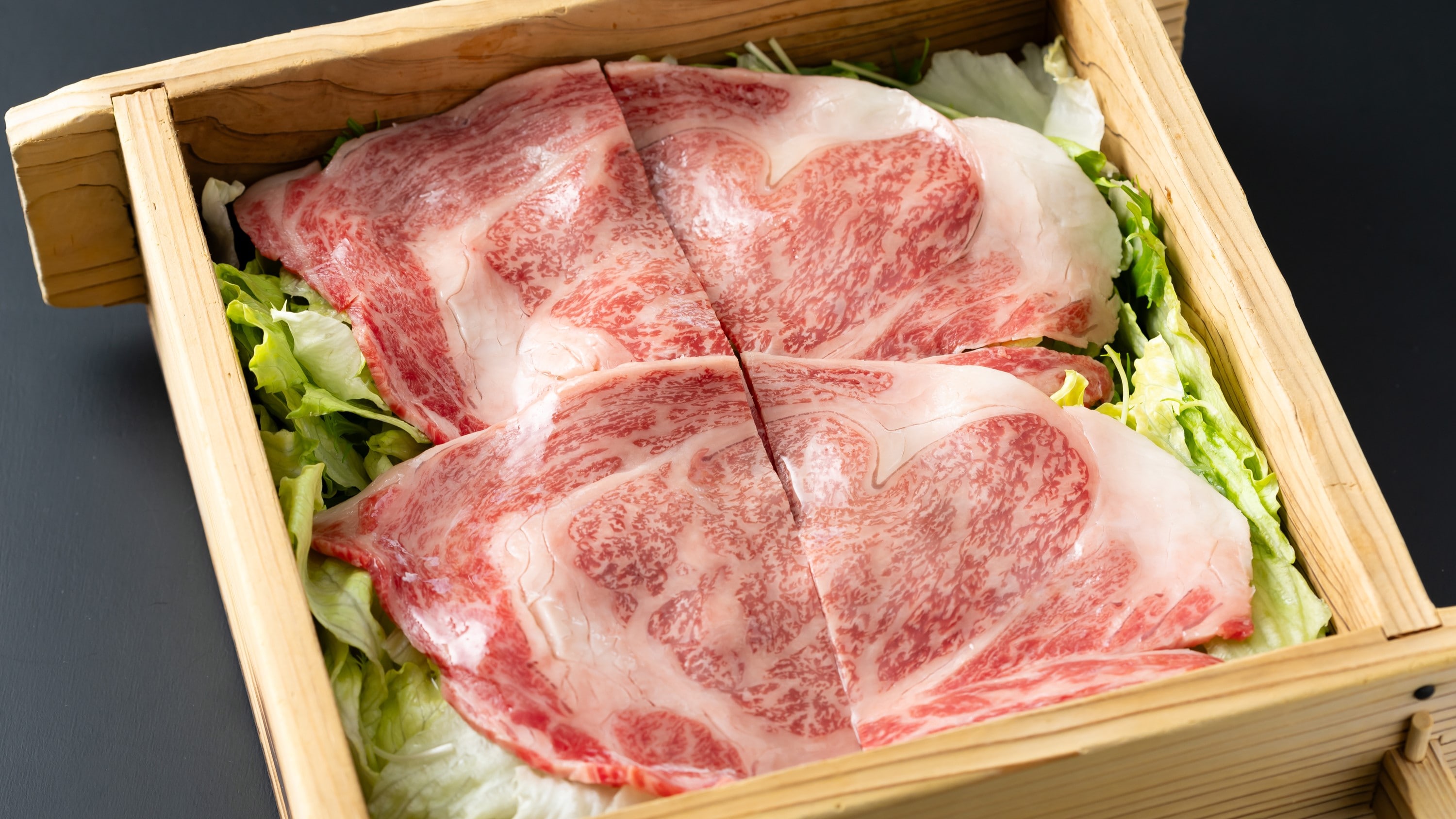 Steamed Oita Wagyu beef shabu-shabu
