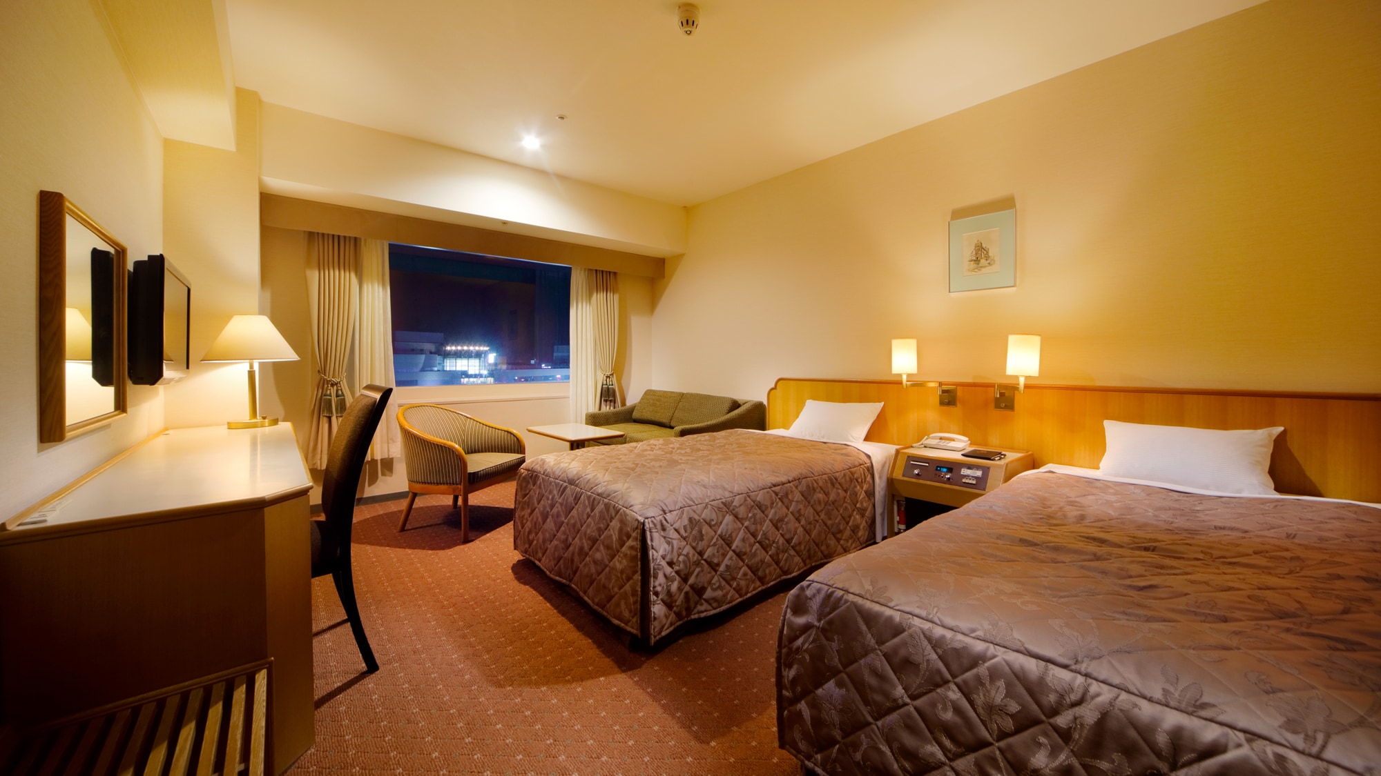 ☆Phòng Deluxe 2 giường đơn [28m2, chiều rộng giường 110cm]