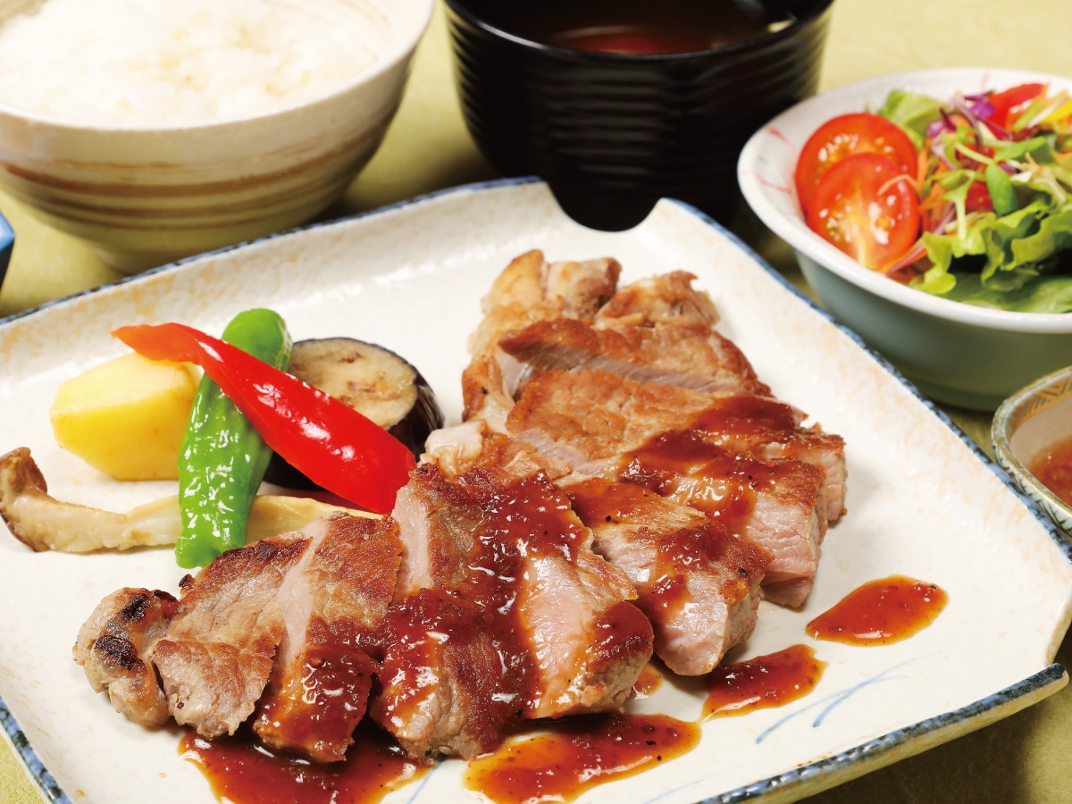 Steak set meal