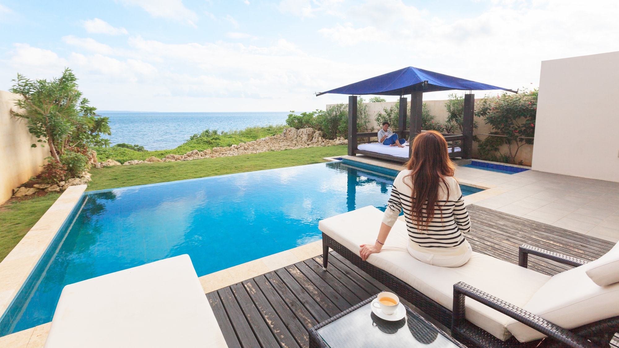 * [View from the terrace] When you step out of the room, you will find a private pool. Please relax and relax.