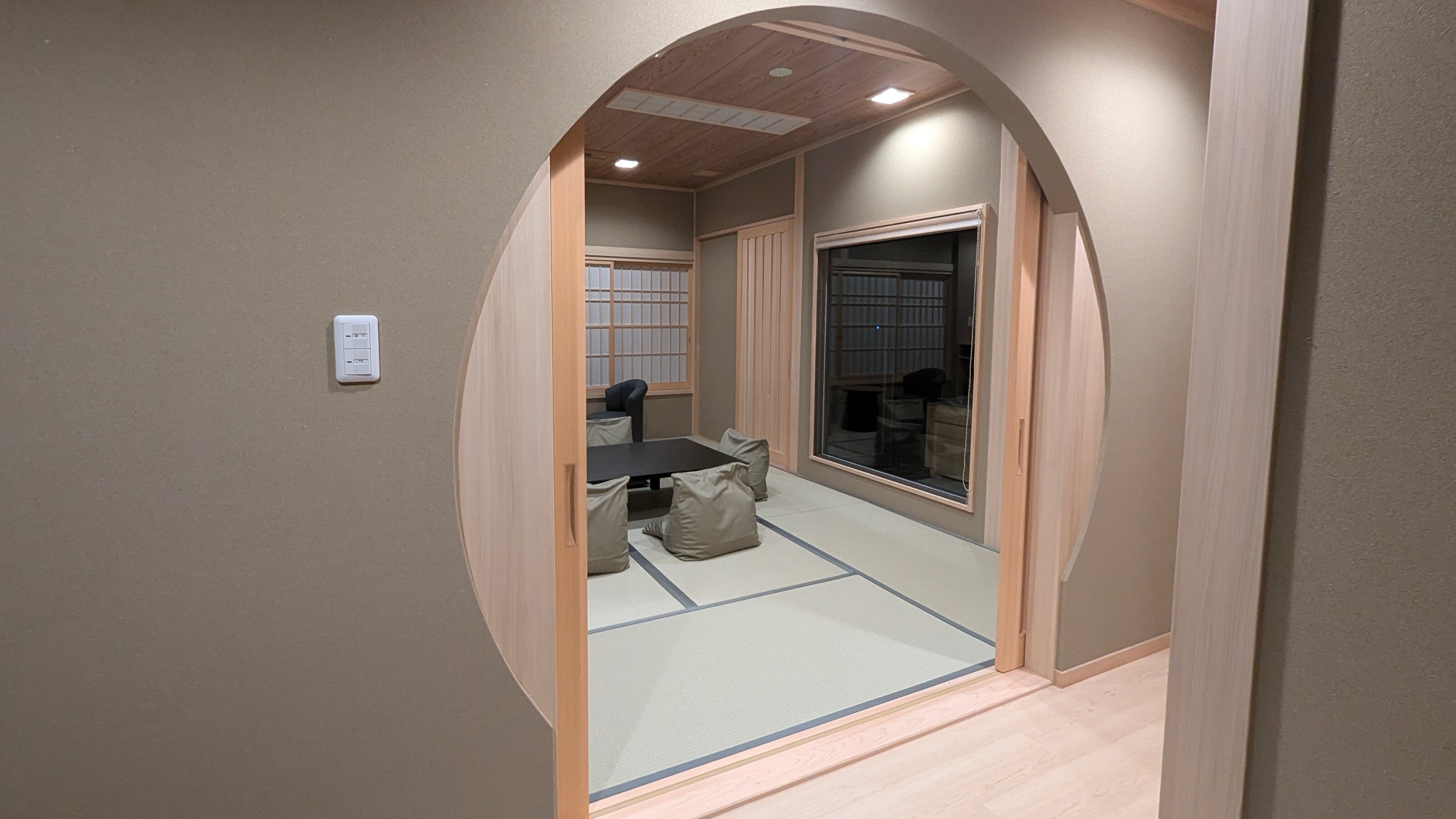Every time you enter a room, you pass through a sacred straw circle.