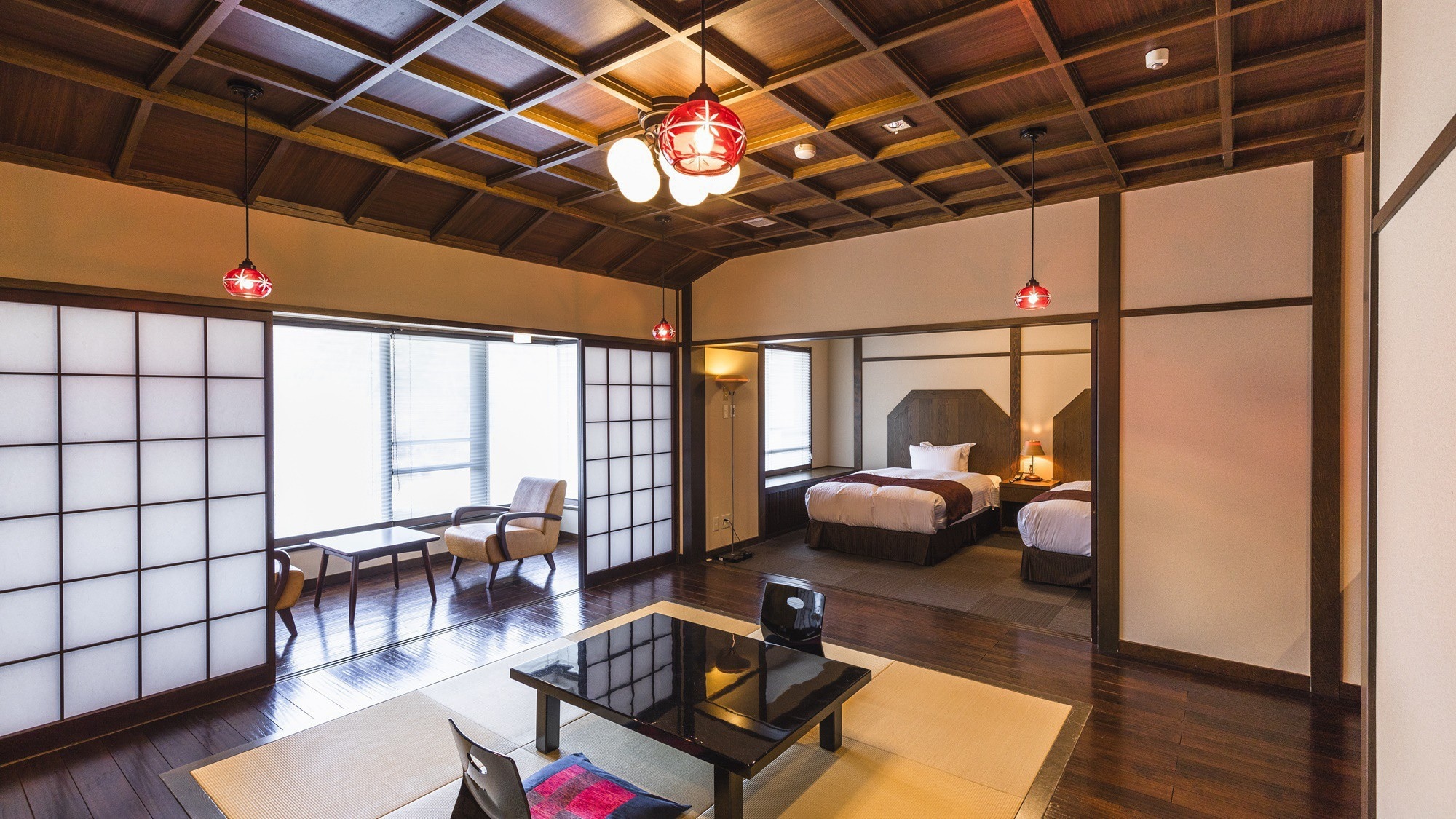 [Ruang khusus "Katsura"] Silakan bersantai di ruang nyaman yang diciptakan oleh gaya Jepang dan Barat, di mana Anda dapat merasakan keindahan tanpa hiasan yang bermartabat.