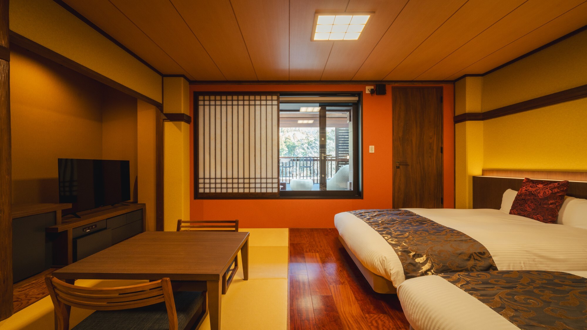 Kamar twin bergaya Jepang (205) Obana