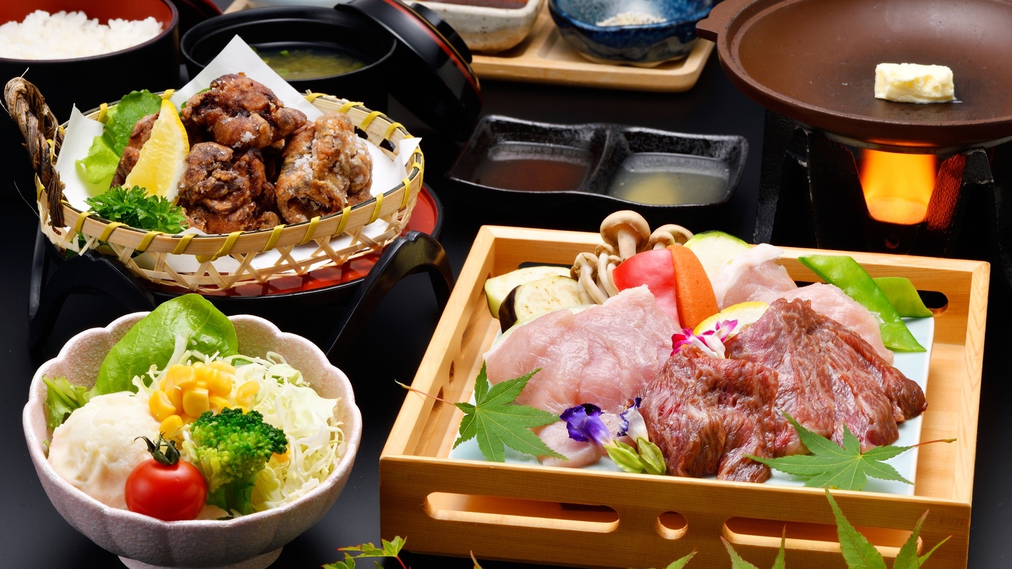 ※包含五戶町產倉石牛的“青森品牌肉品品嚐餐”