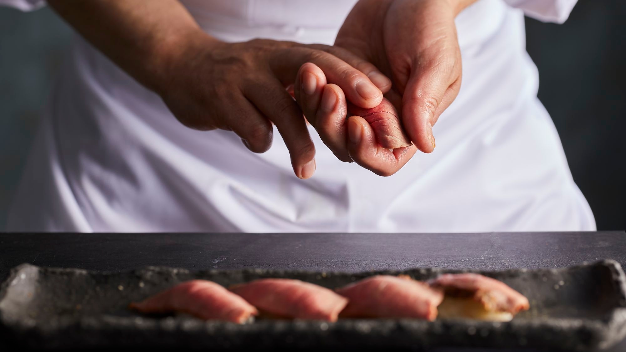 【一品料理】近江牛握り寿司（５貫）