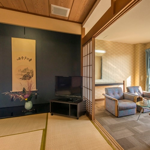 Phòng kiểu Nhật (12 chiếu tatami) + hiên rộng