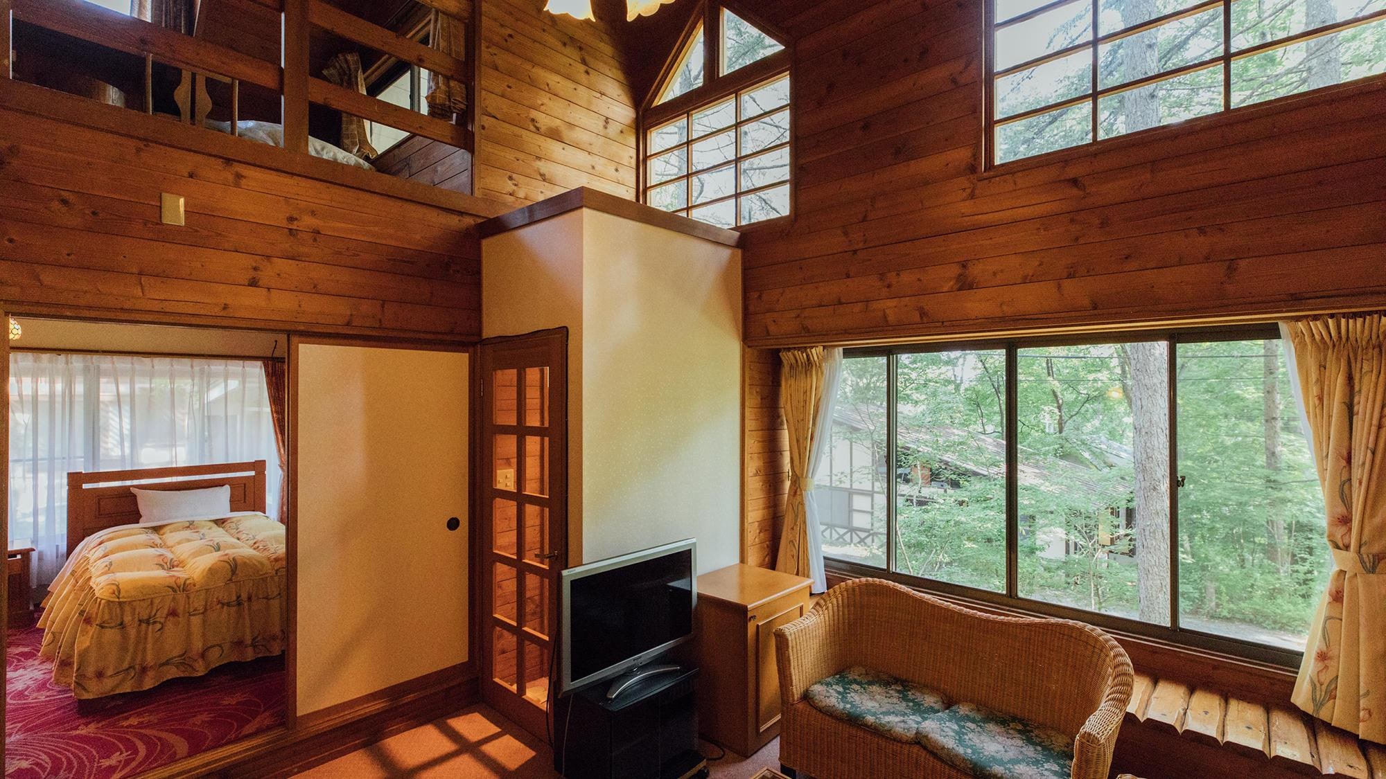 [Hana Hotel: Standard, Private Room with Open-Air Bath] Interior example *The exterior and layout of each building are different.