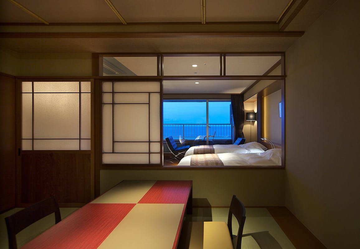 Guest room M type with open-air bath