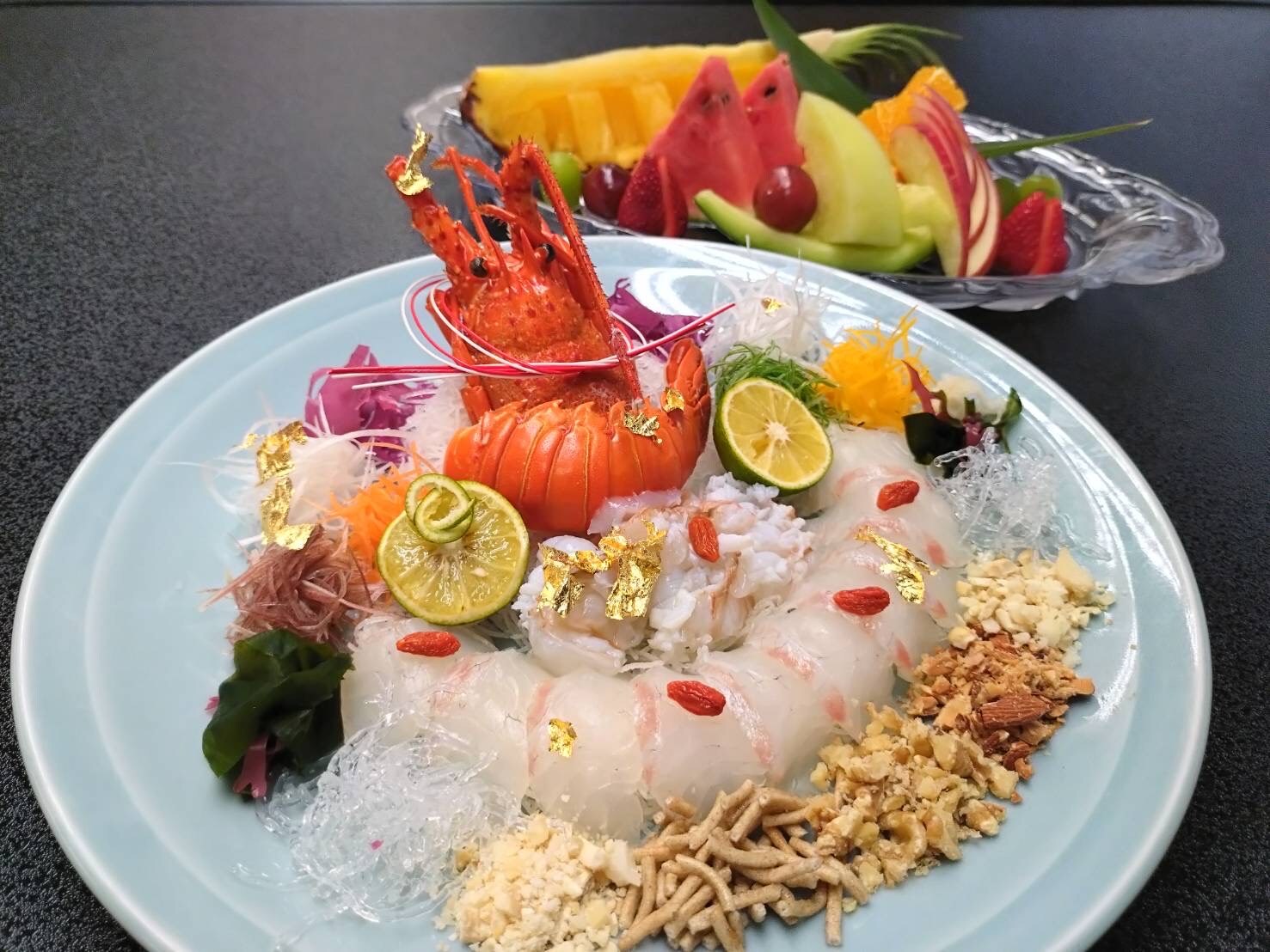 Dance of longevity and assorted fruits