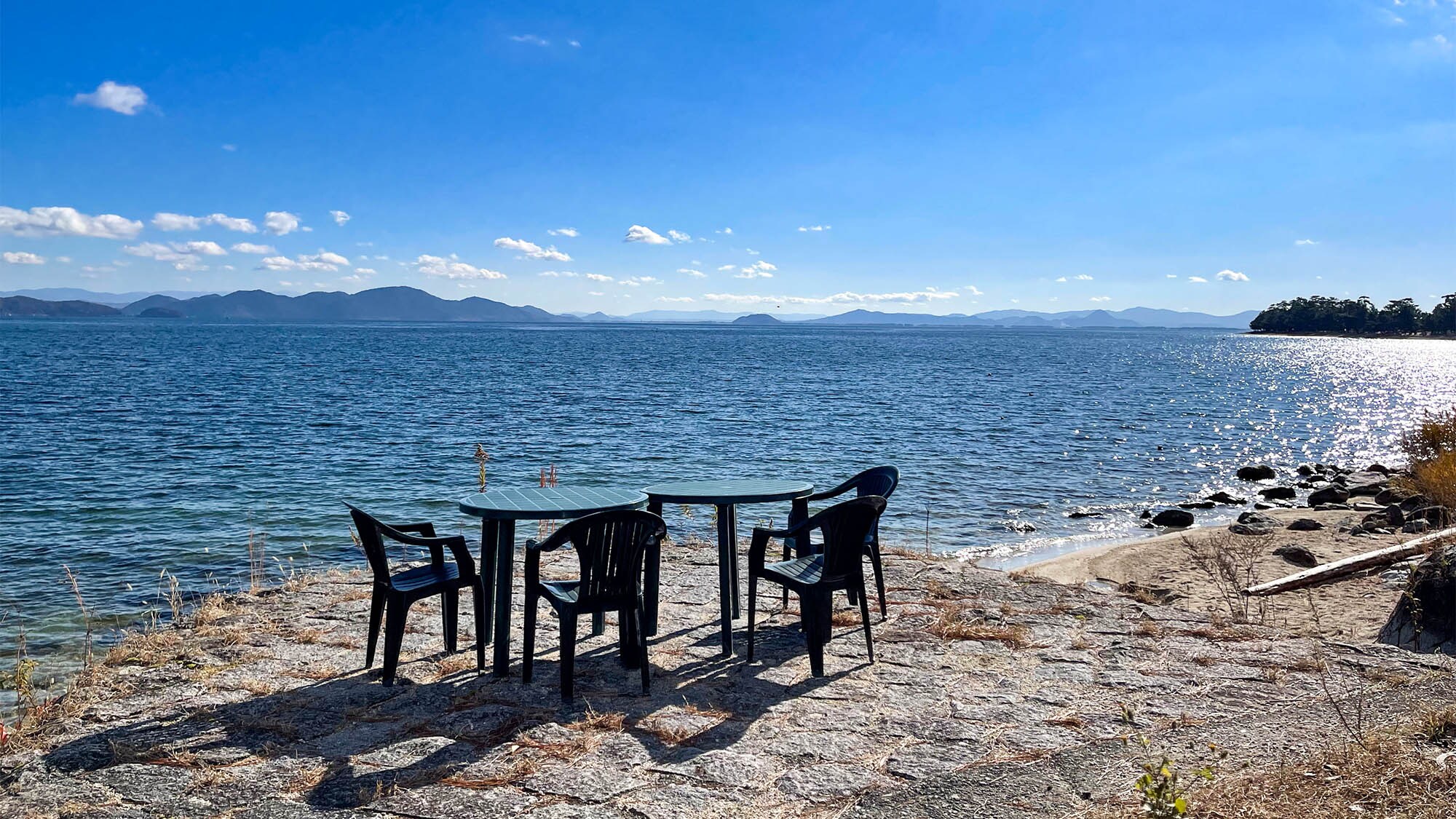 ・A spectacular view that can only be enjoyed at a lakeside pension