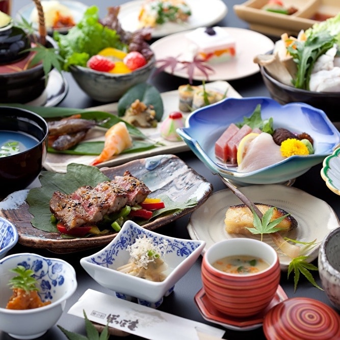 An example of a Japanese banquet